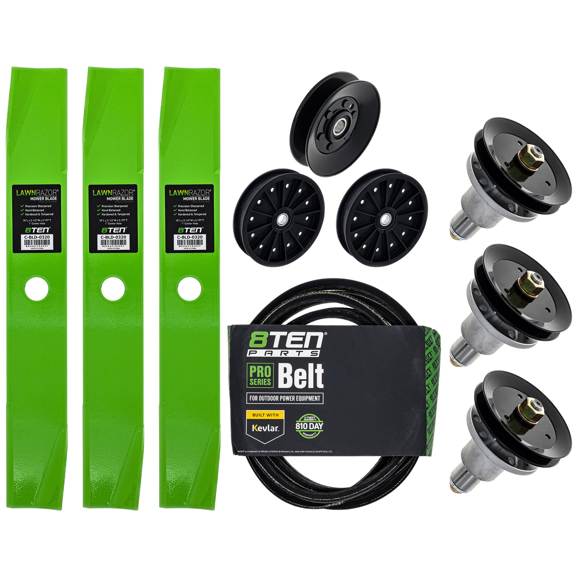 Blade Spindle Belt Idler Deck Kit for zOTHER Snapper Scag Oregon KEES Jacobsen Husqvarna 8TEN MK1010111