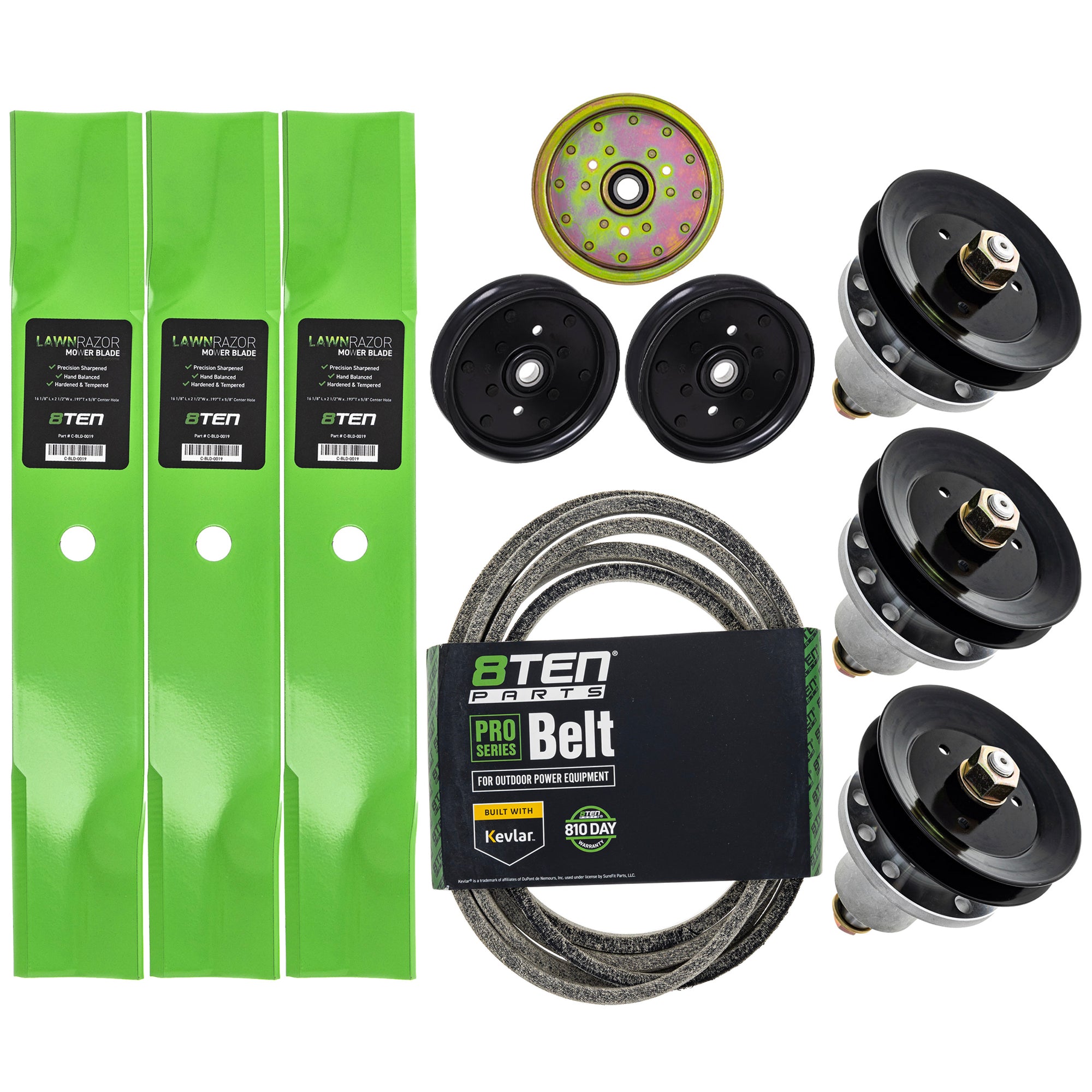 Blade Spindle Belt Idler Deck Kit for zOTHER Toro Exmark Stens Oregon Zoom Scorpion 8TEN MK1010122