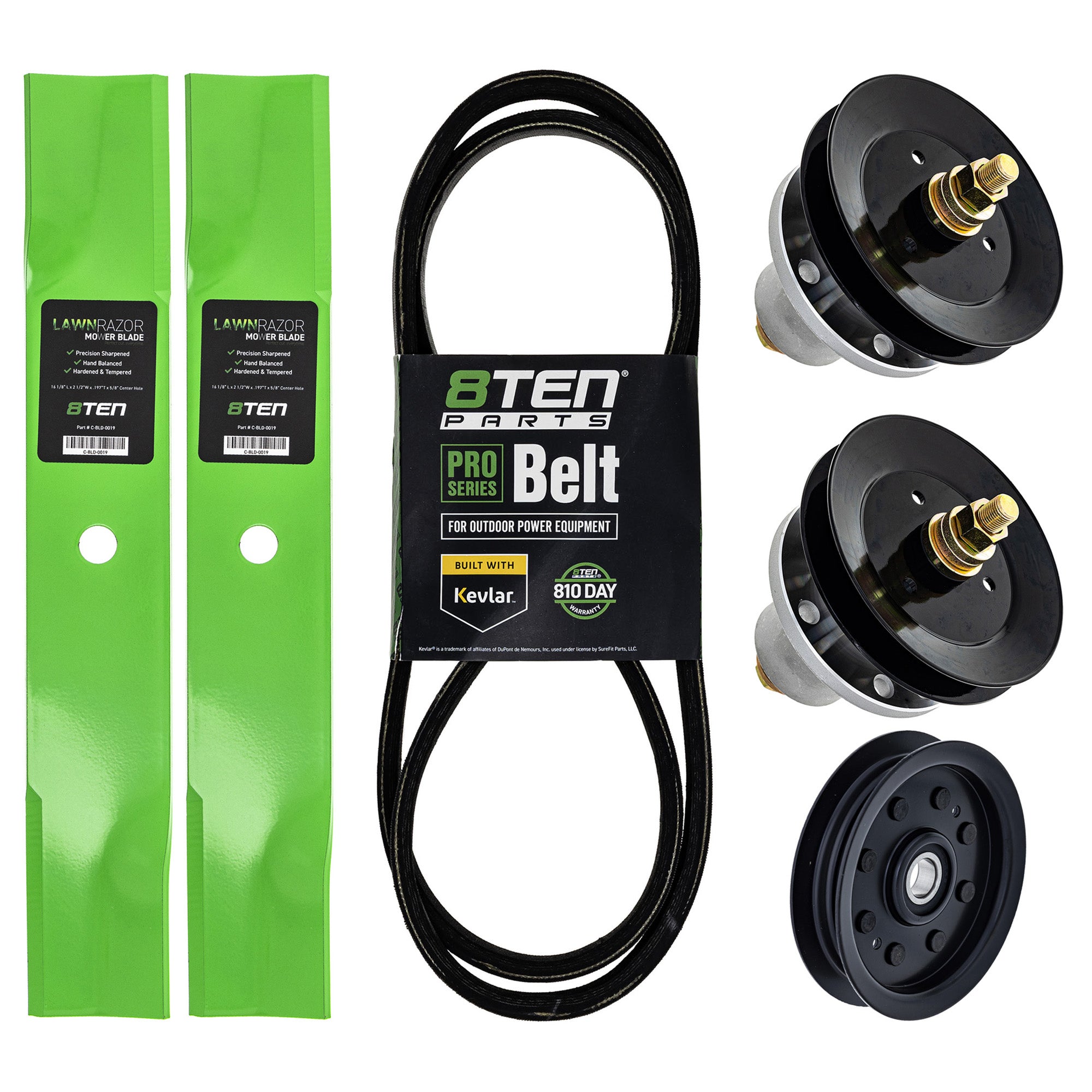Blade Spindle Belt Idler Deck Kit for zOTHER Stens Rotary Oregon John Deere Zoom Scorpion 8TEN MK1010126