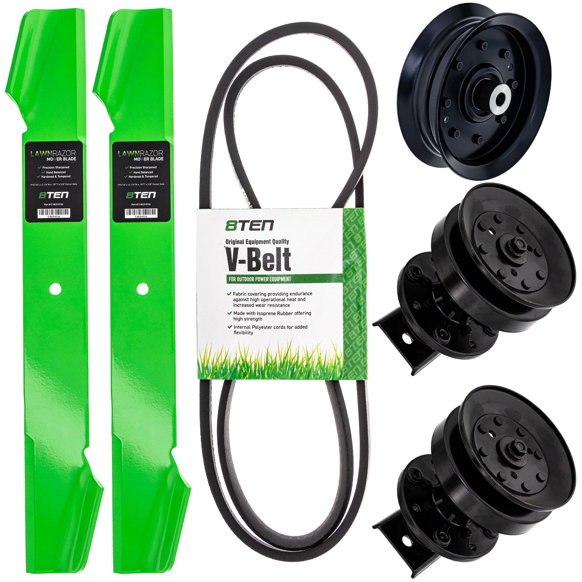 Blade Spindle Belt Idler Deck Kit for zOTHER Toro Exmark Stens Oregon Husqvarna Poulan 8TEN MK1010127