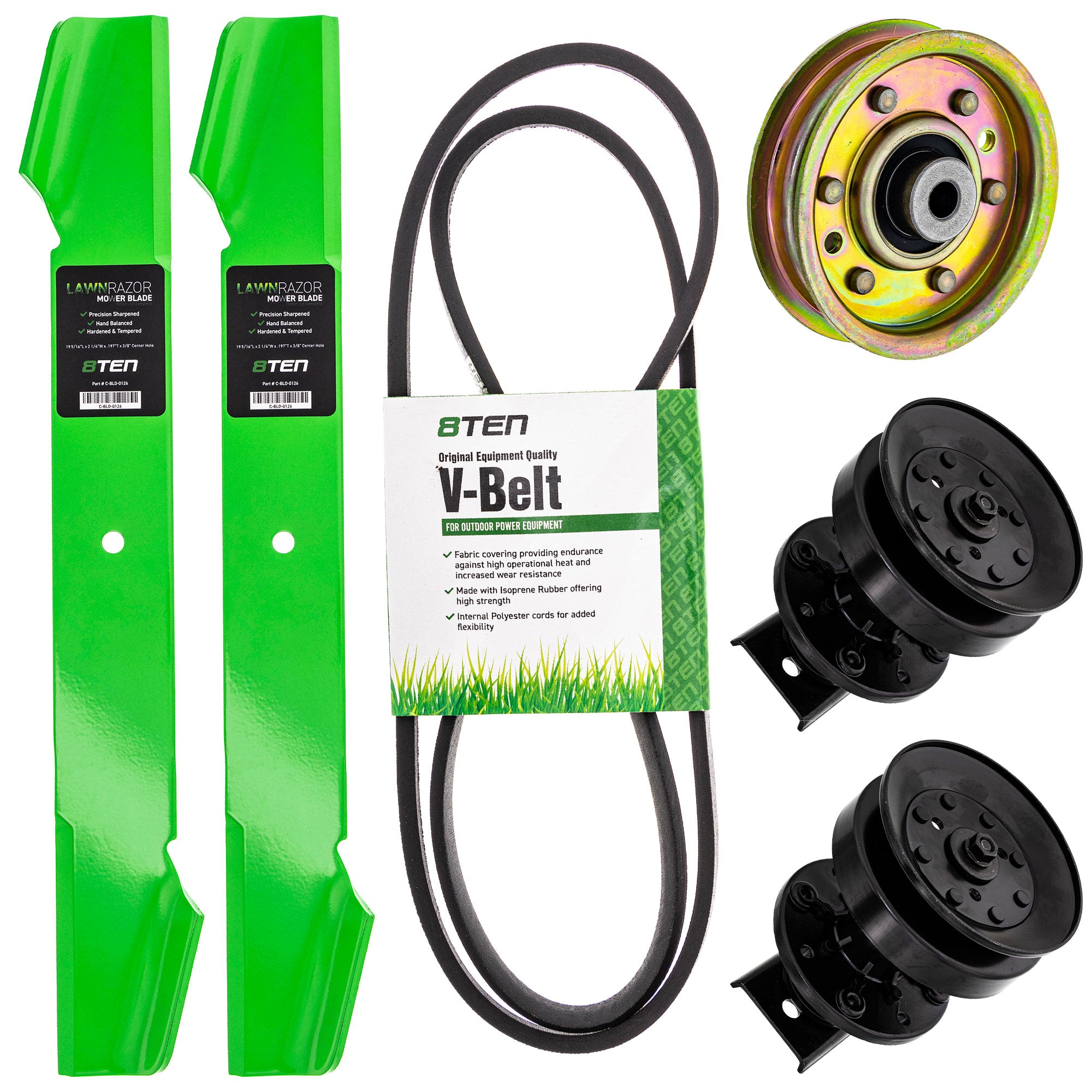 Blade Spindle Belt Idler Deck Kit for zOTHER Toro Exmark Stens Oregon YTH120AR YT140H 8TEN MK1010128