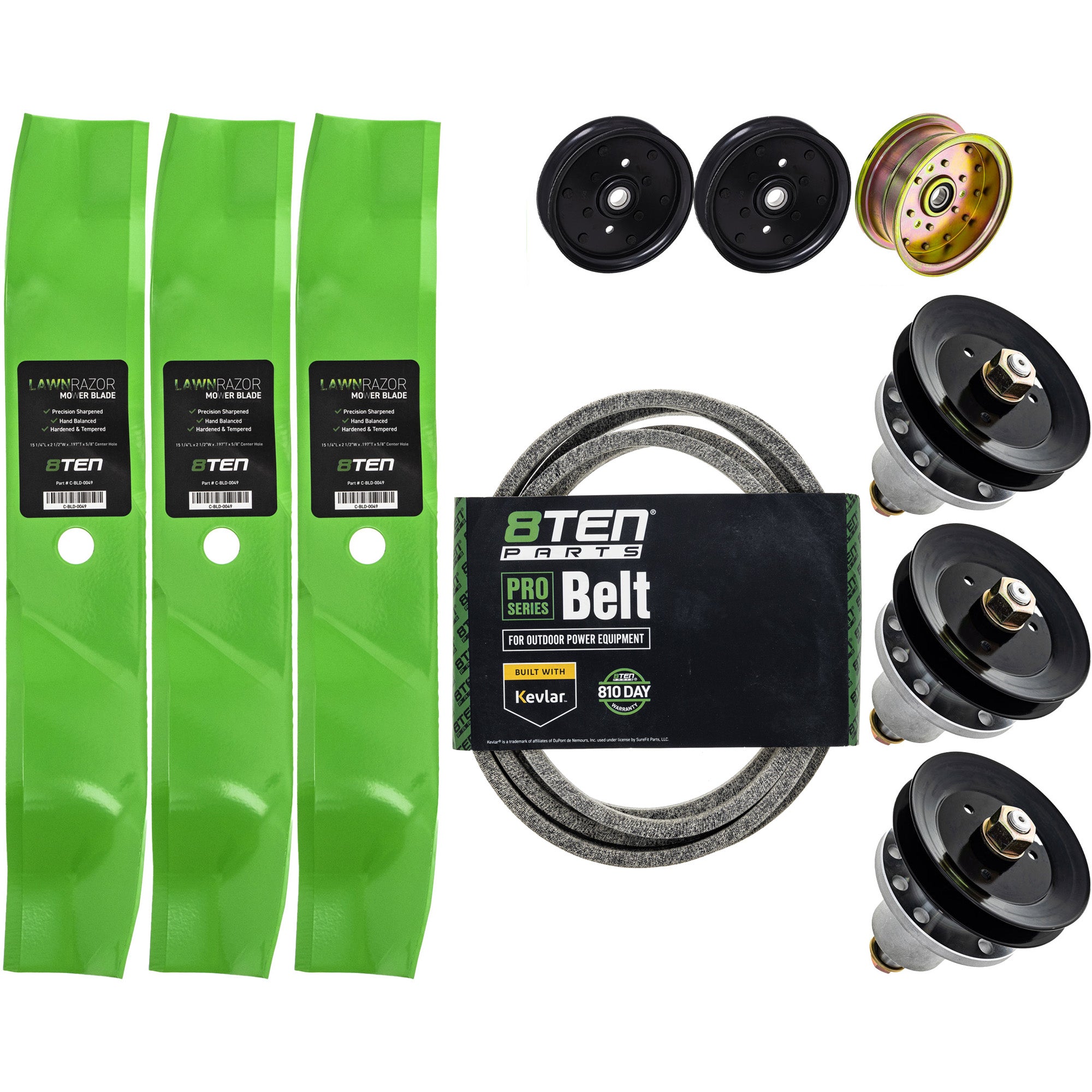 Blade Spindle Belt Idler Deck Kit for zOTHER Western Auto Toro Exmark Snapper Simplicity 8TEN MK1010135