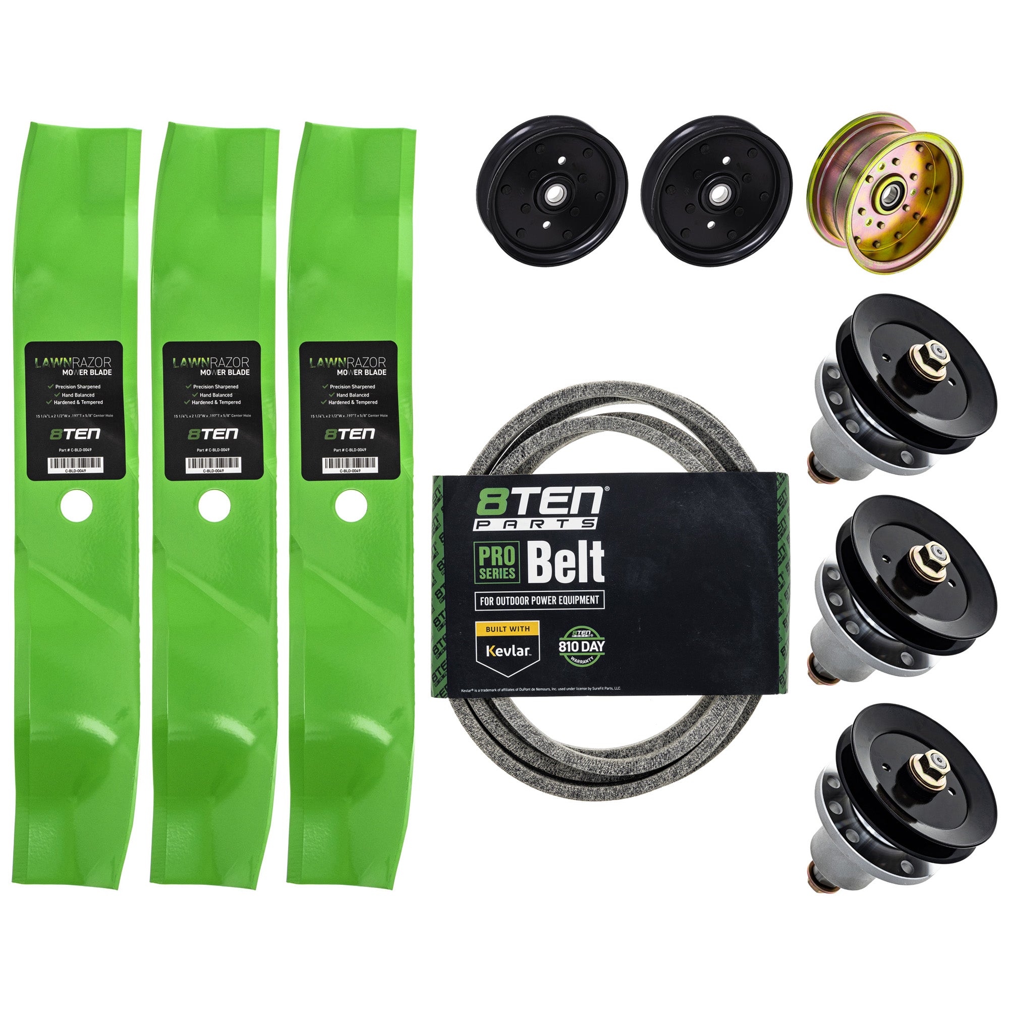 Blade Spindle Belt Idler Deck Kit for zOTHER Walbro Toro Exmark Stens Simplicity Partner 8TEN MK1010136