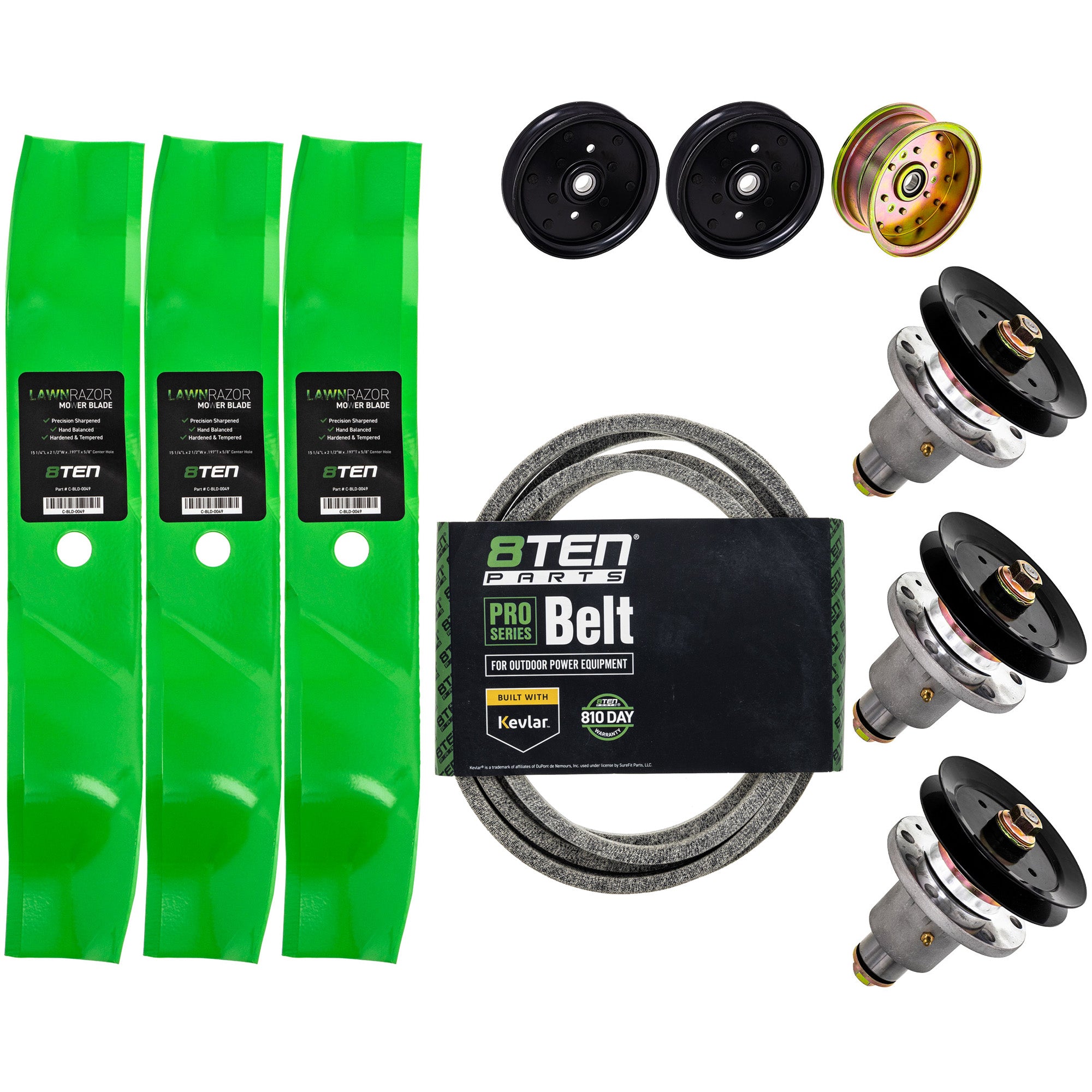 Blade Spindle Belt Idler Deck Kit for zOTHER Toro Exmark Stens Oregon Murray MTD Cub Cadet 8TEN MK1010137