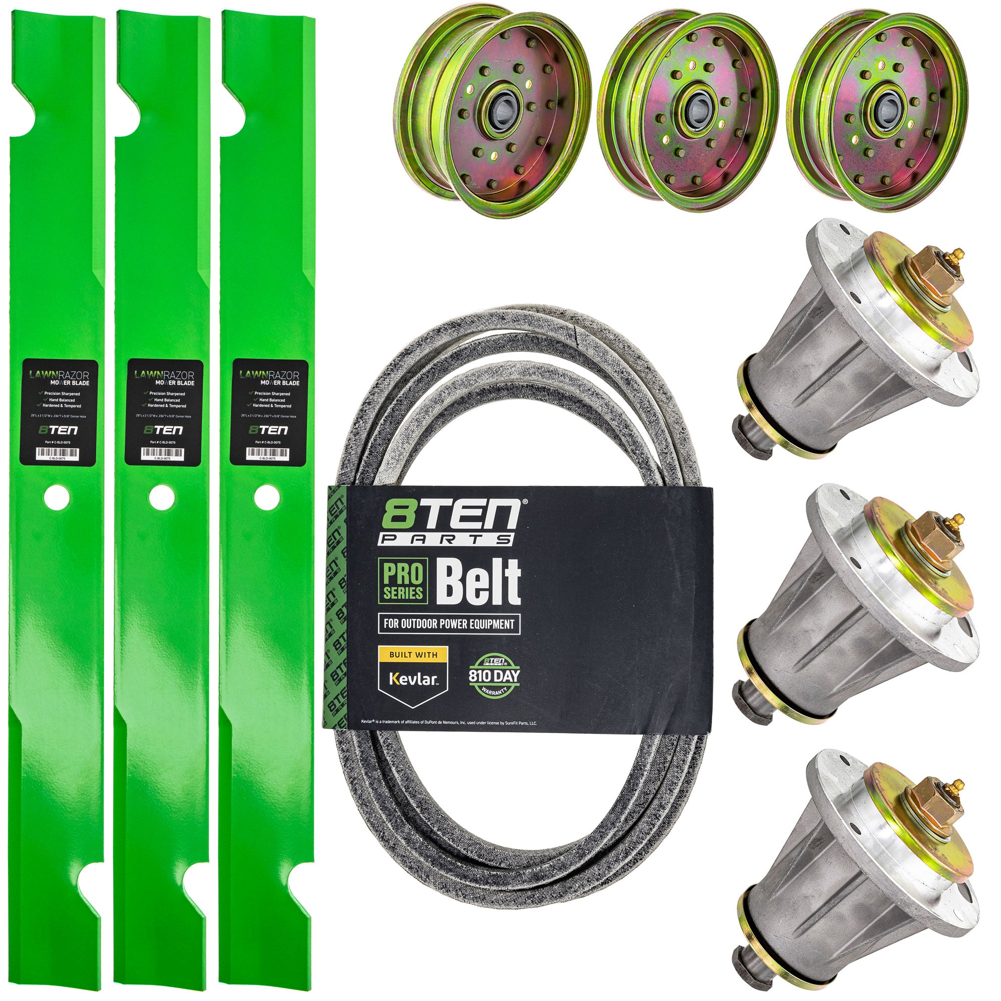 Blade Spindle Belt Idler Deck Kit for zOTHER Stens Oregon Husqvarna Poulan Craftsman AYP 8TEN MK1010142