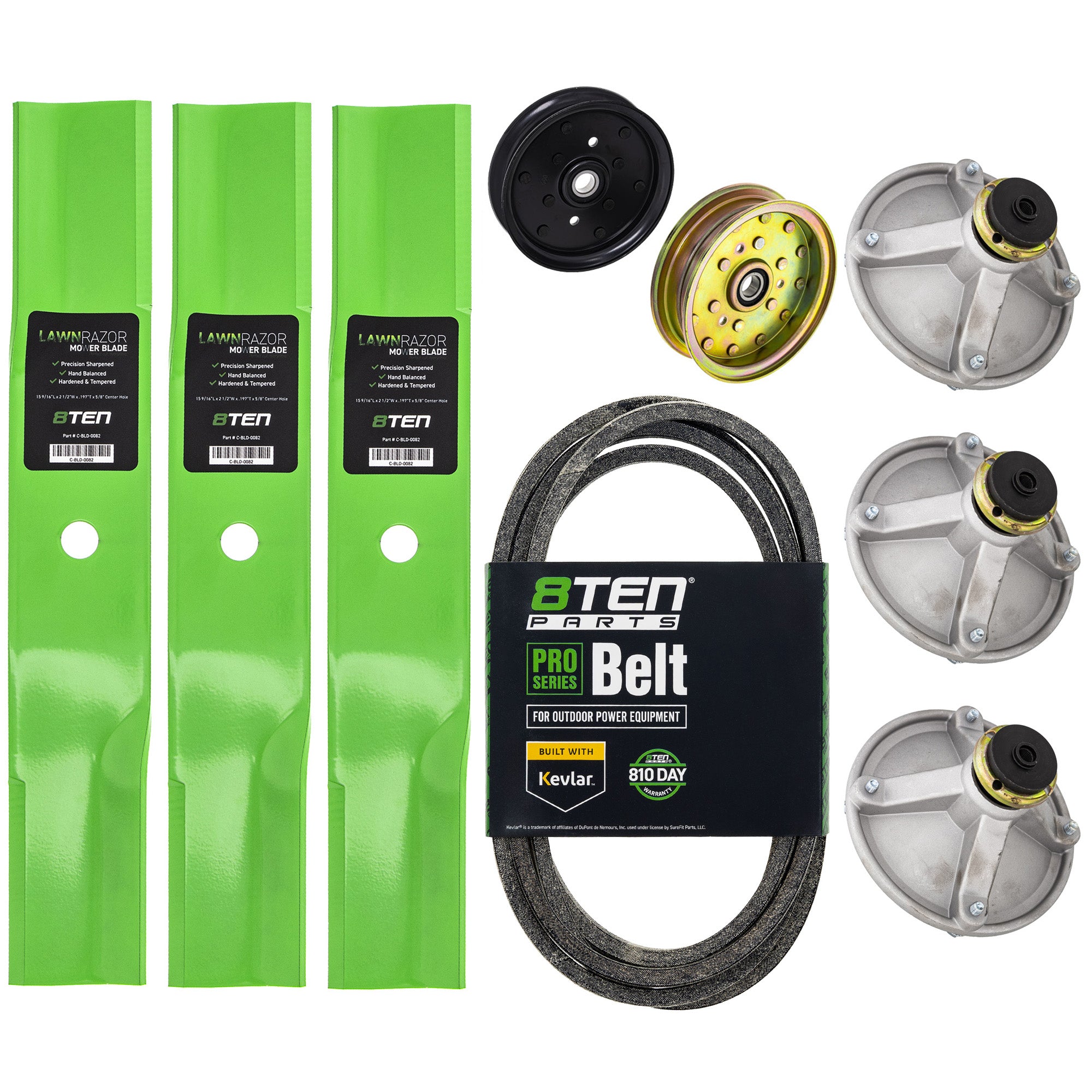 Blade Spindle Belt Idler Deck Kit for zOTHER Toro Exmark Stens Oregon MTD Cub Cadet 8TEN MK1010157