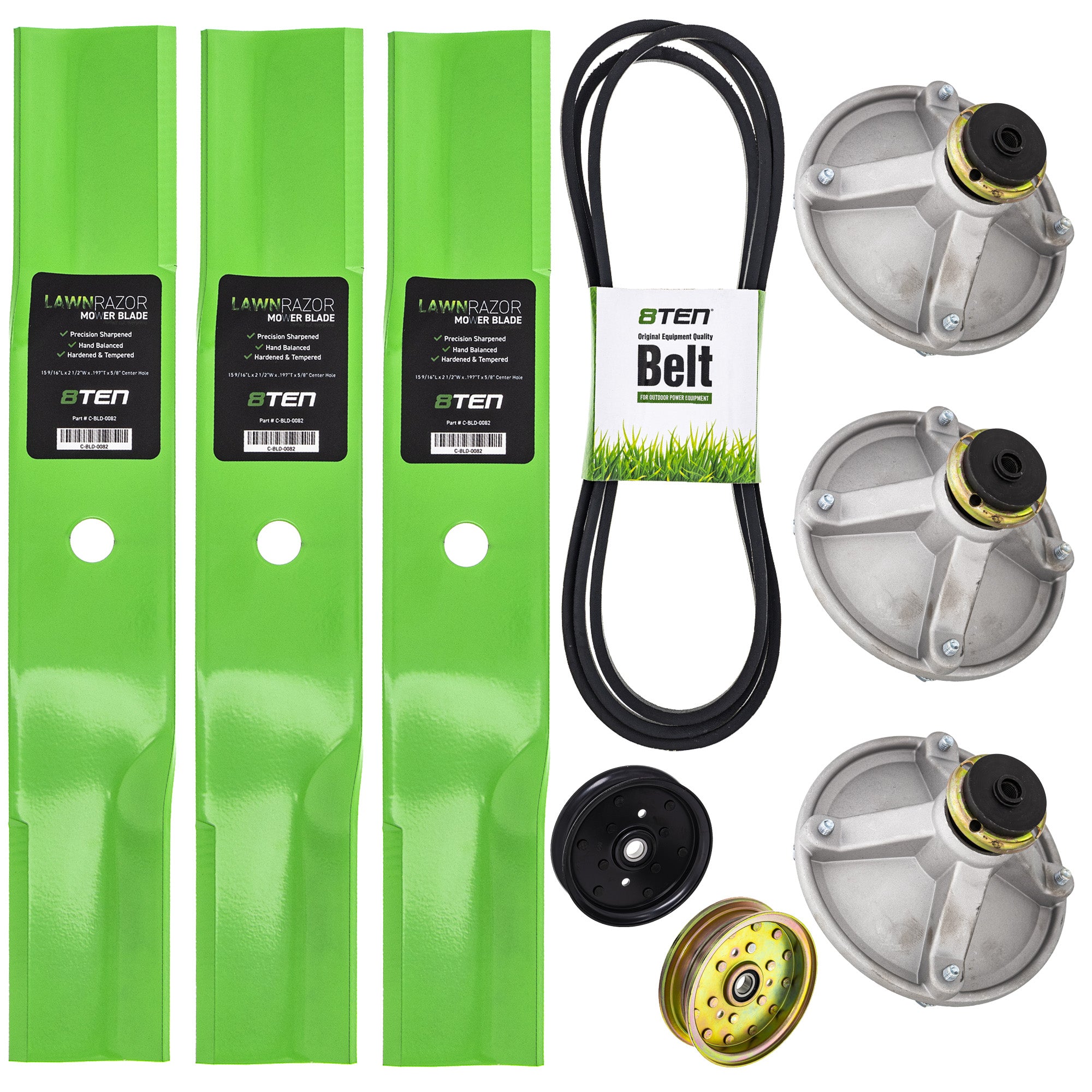 Blade Spindle Belt Idler Deck Kit for zOTHER Toro Exmark Stens Oregon MTD Cub Cadet 8TEN MK1010159