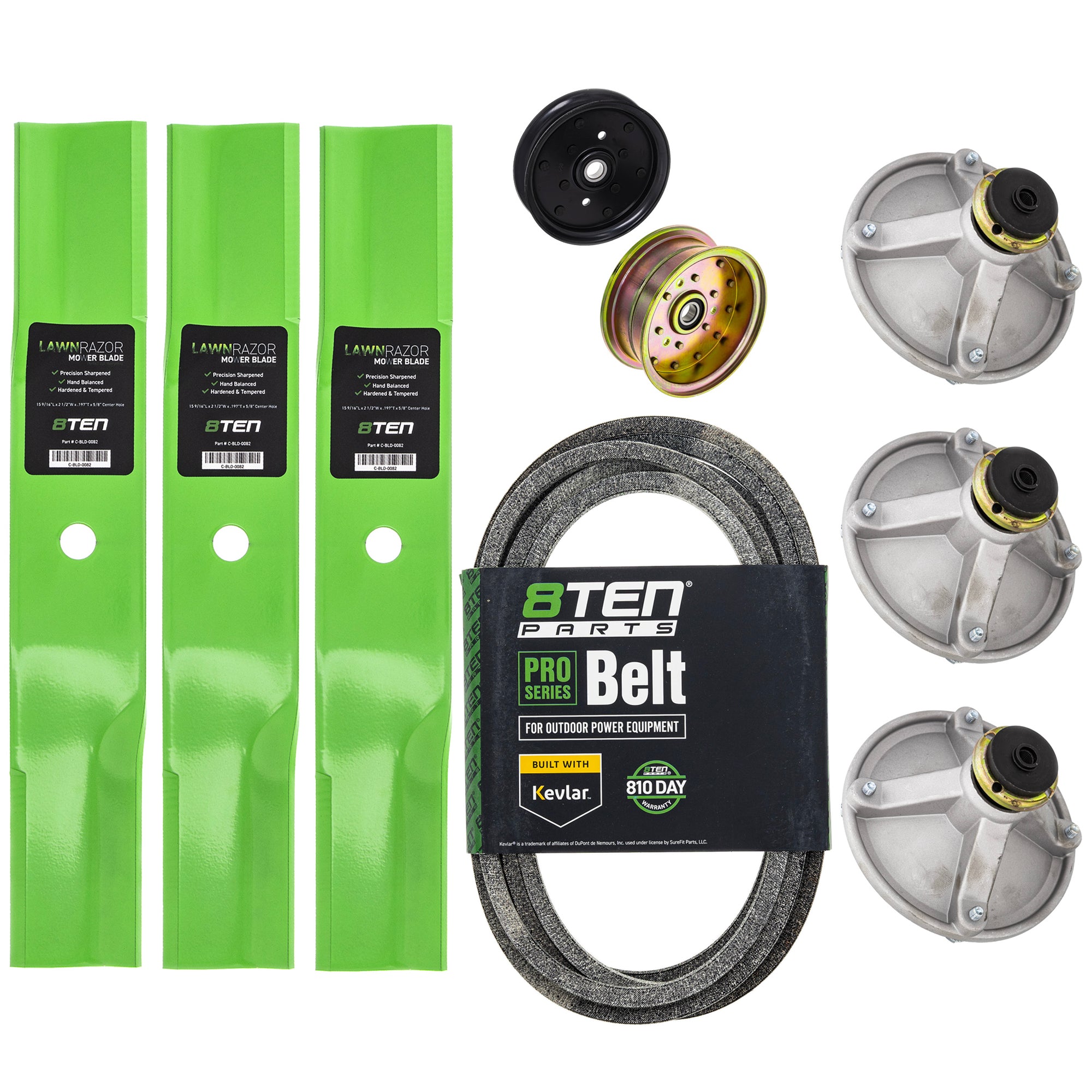 Blade Spindle Belt Idler Deck Kit for zOTHER Toro Exmark Stens Oregon MTD Cub Cadet 8TEN MK1010160