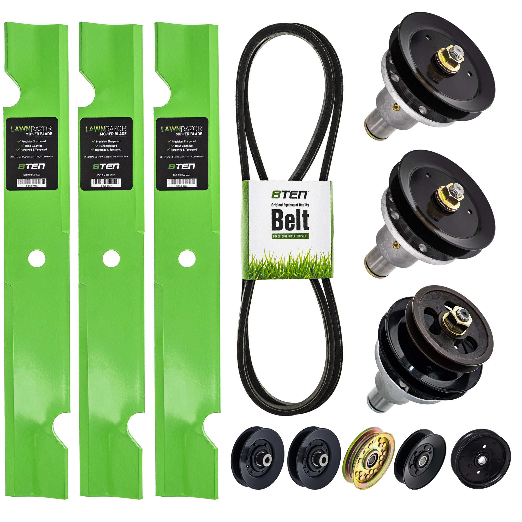 Blade Spindle Belt Idler Deck Kit for ZTL7500 Z8200 Cadet 8TEN MK1010173