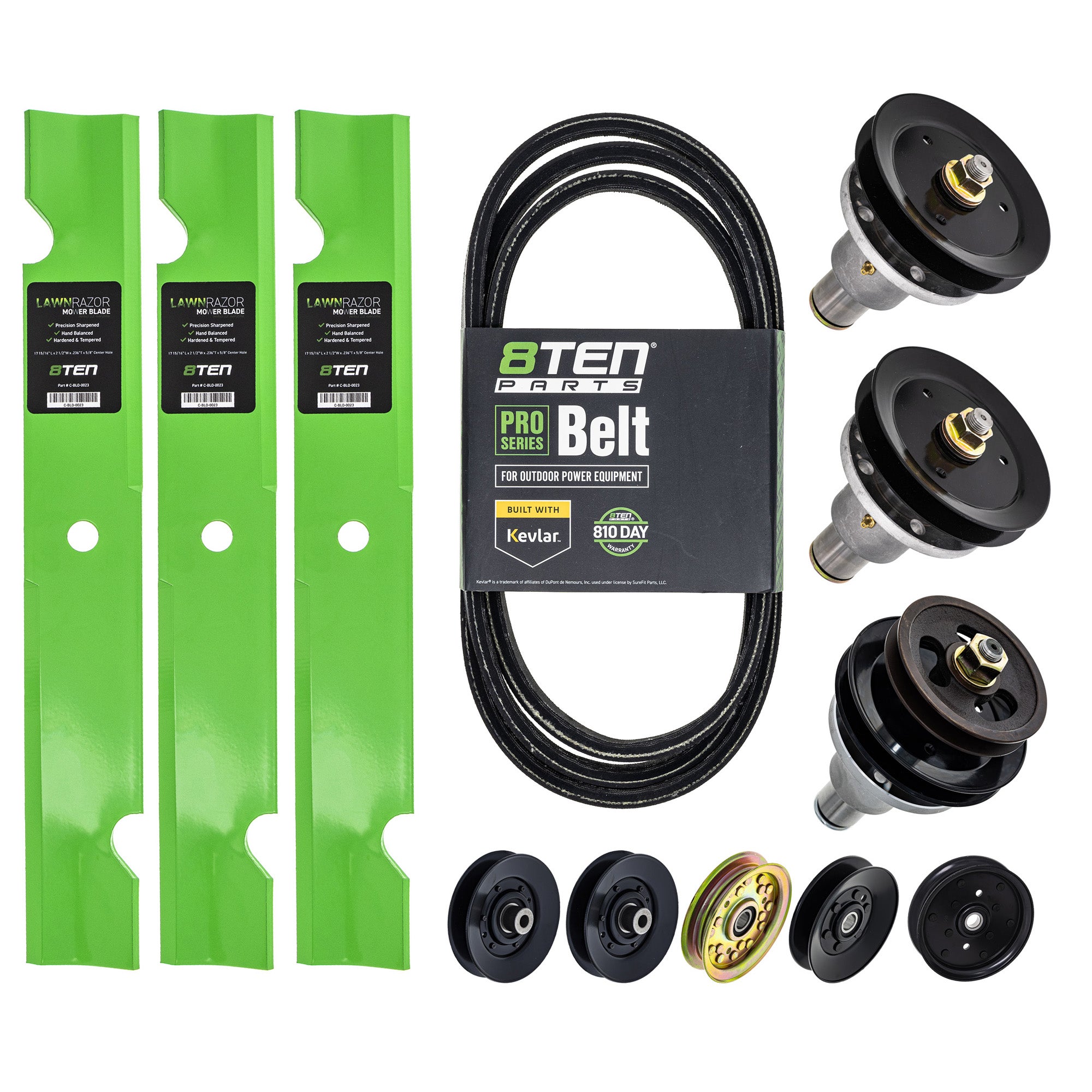 Blade Spindle Belt Idler Deck Kit for Turf 8TEN MK1010173