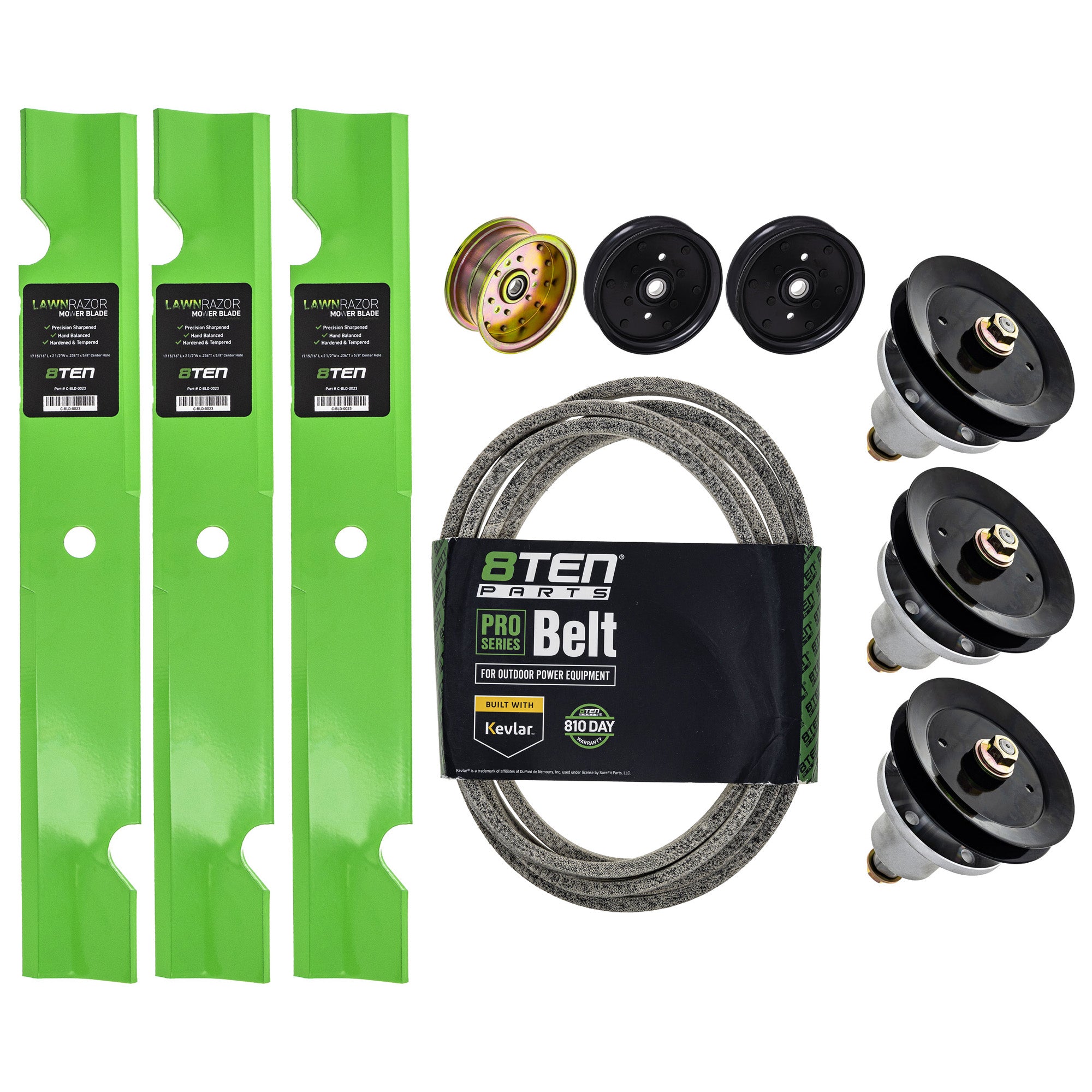 Blade Spindle Belt Idler Deck Kit for zOTHER Toro Exmark Stens Oregon Lazer 8TEN MK1010178