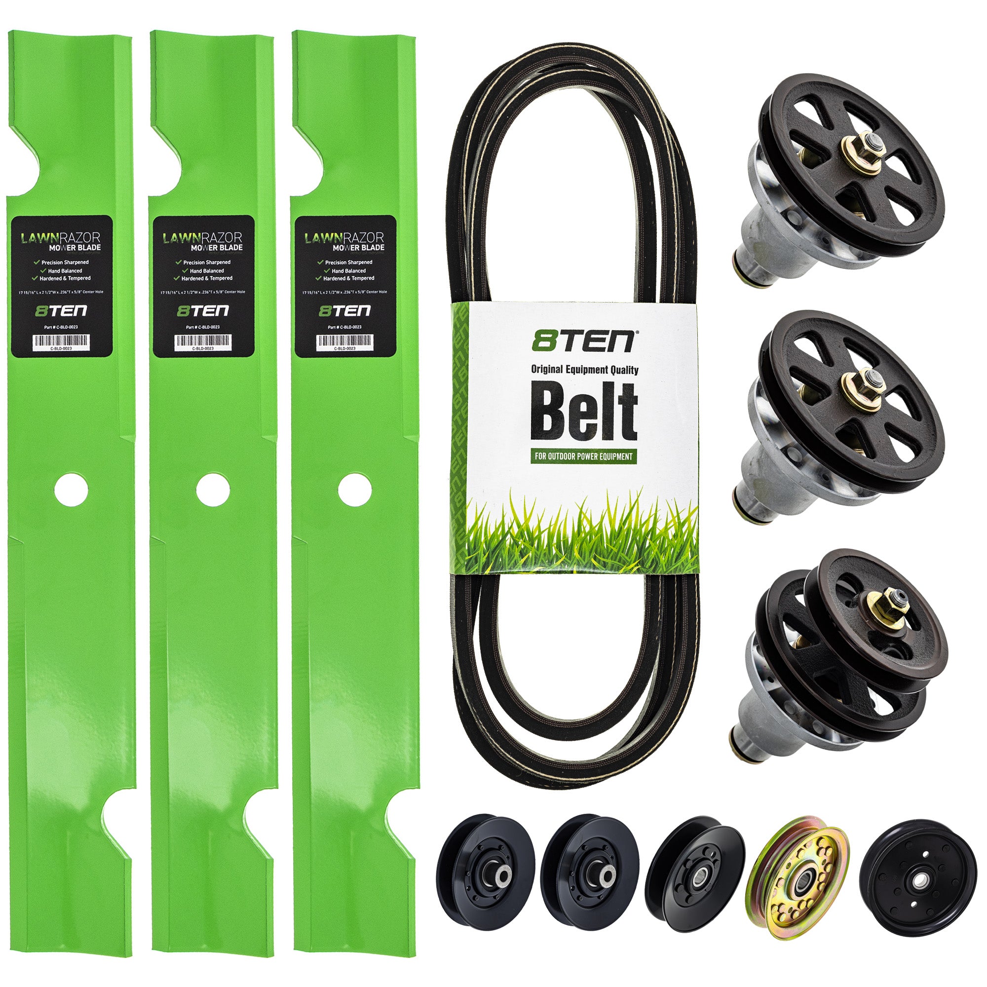 Blade Spindle Belt Idler Deck Kit for zOTHER Toro Exmark Stens Oregon MTD Cub Cadet 8TEN MK1010183