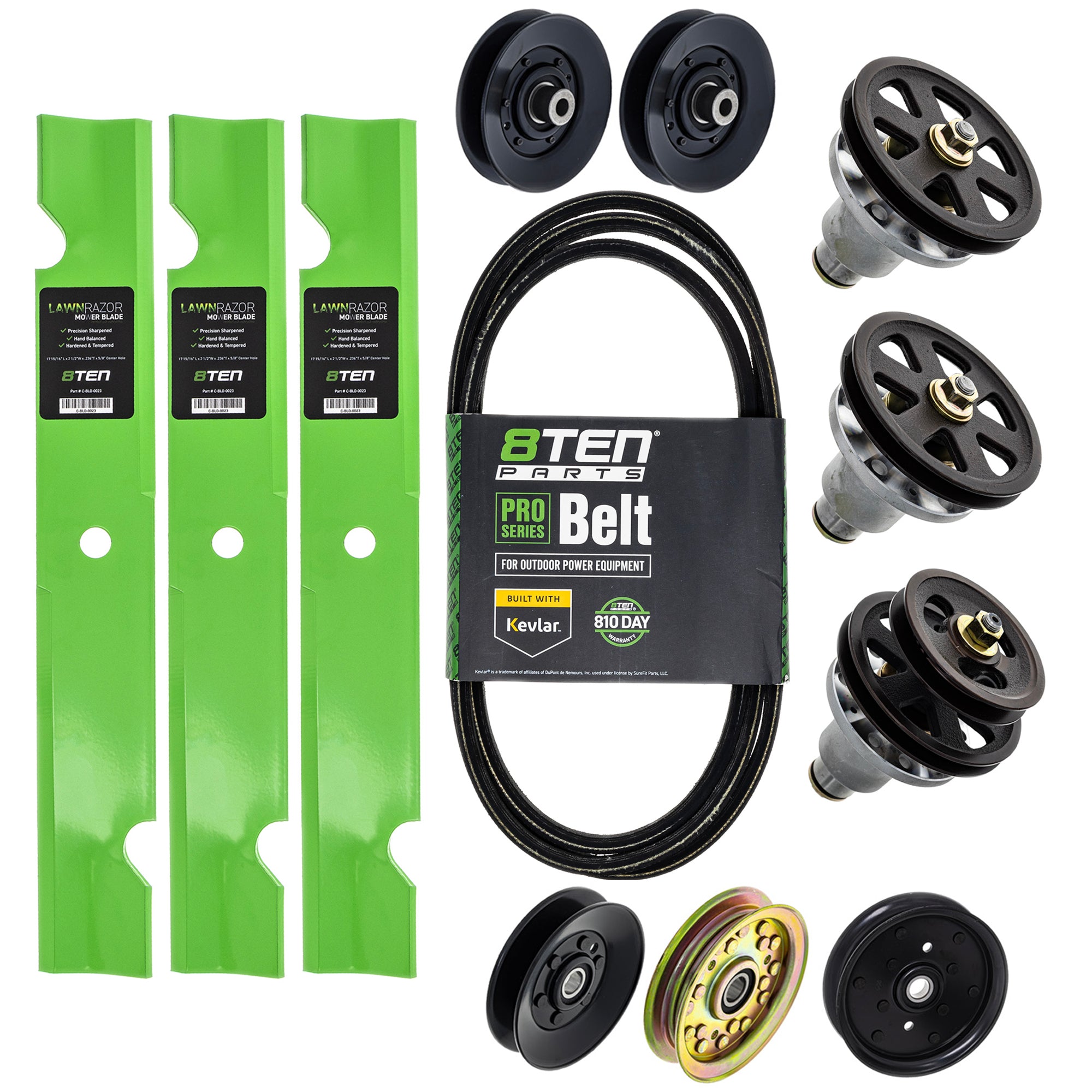 Blade Spindle Belt Idler Deck Kit for zOTHER Toro Exmark Stens Oregon MTD Cub Cadet 8TEN MK1010183