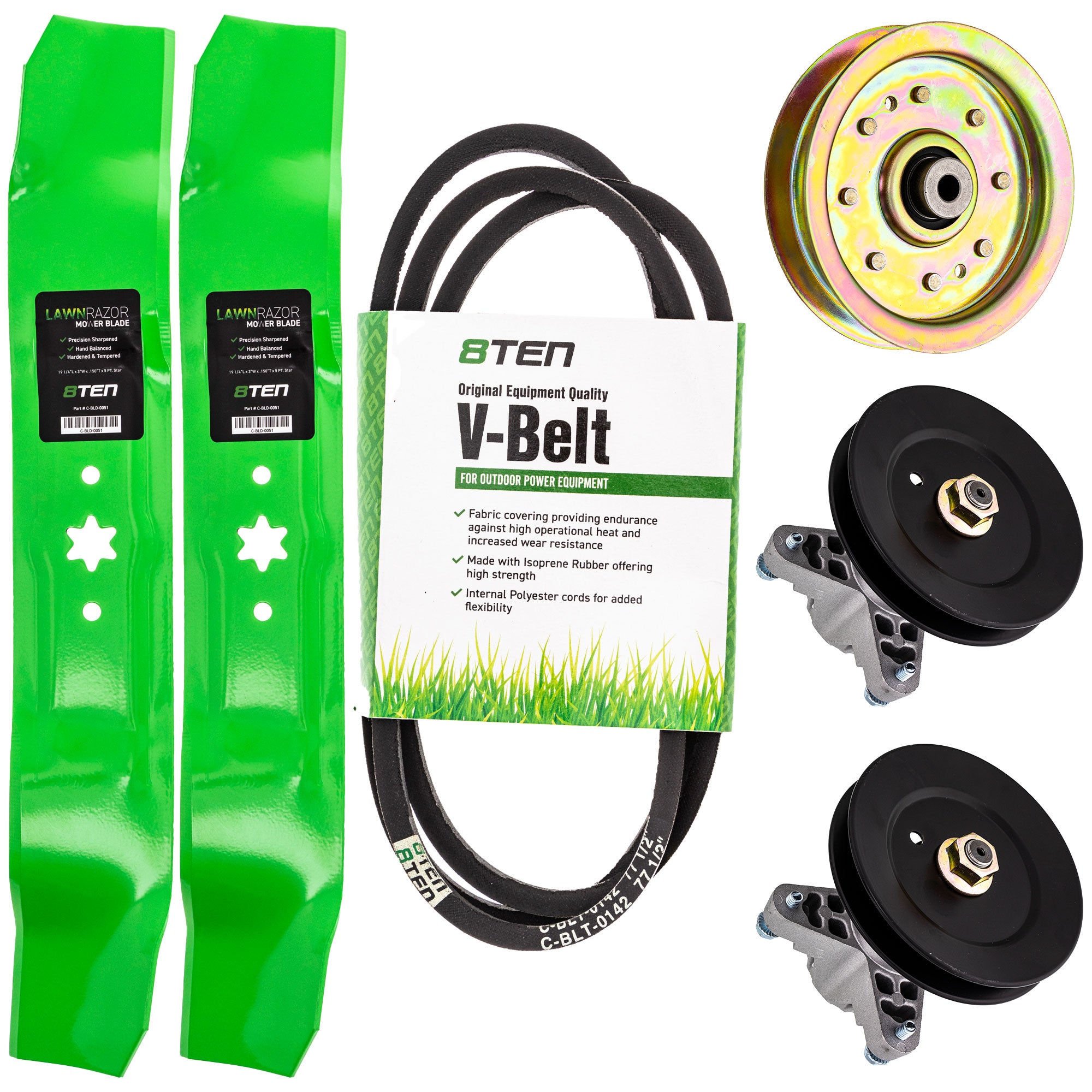 Blade Spindle Belt Idler Deck Kit for zOTHER Stens Oregon MTD Cub Cadet Troy-Bilt John 8TEN MK1010194