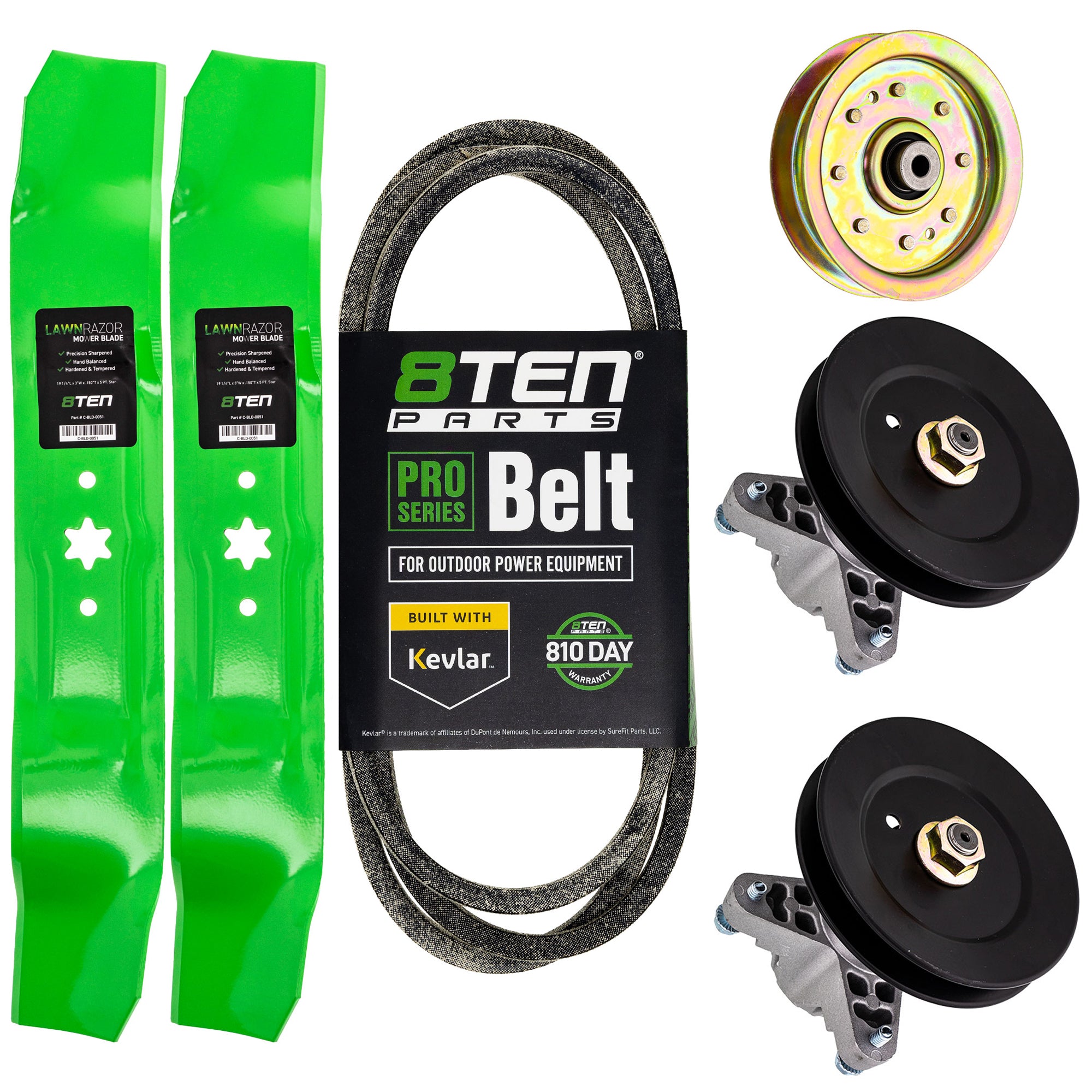 Blade Spindle Belt Idler Deck Kit for zOTHER Stens Oregon MTD Cub Cadet Troy-Bilt John 8TEN MK1010194