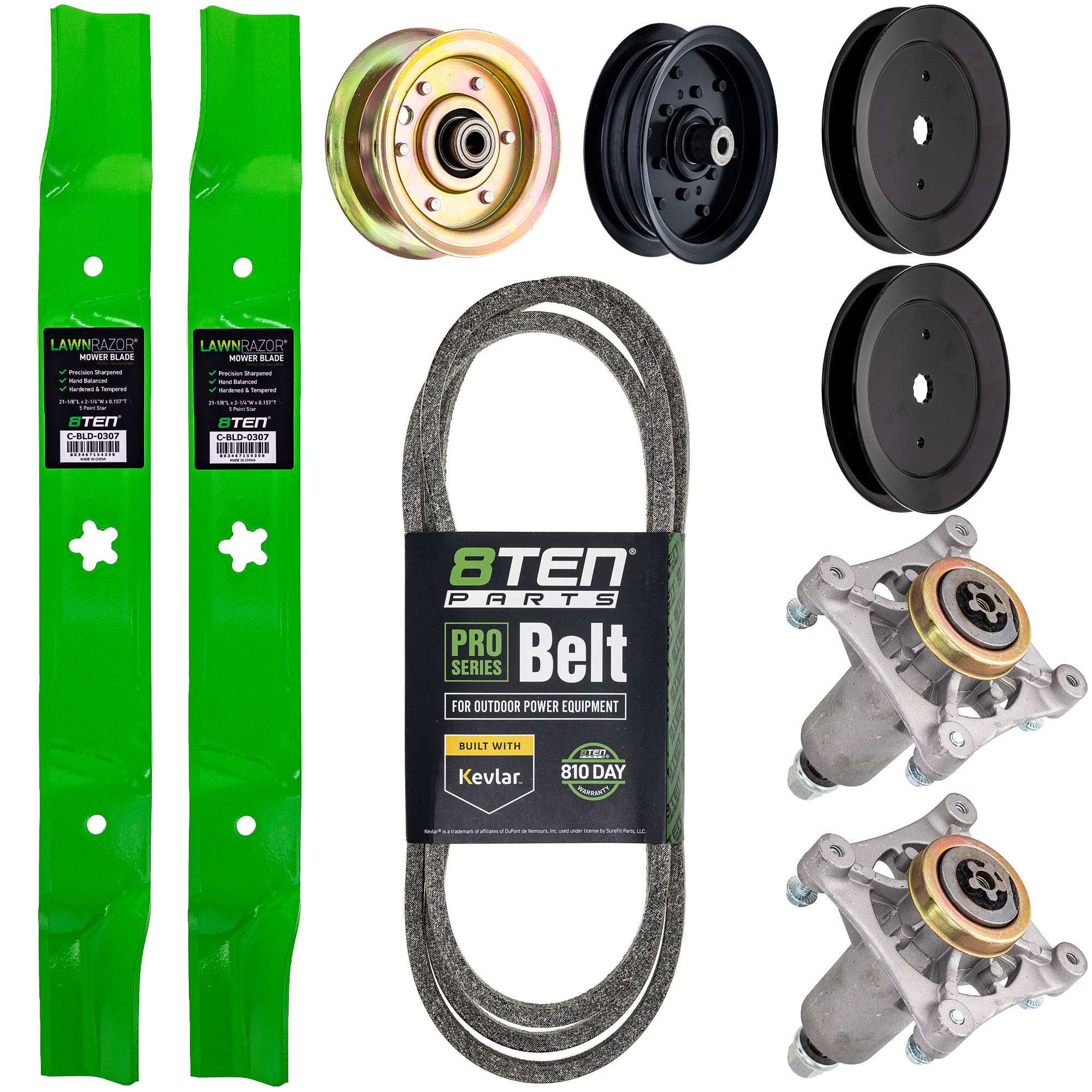 Blade Spindle Belt Pulley Idler Deck Kit for Precision 42 8TEN MK1010209