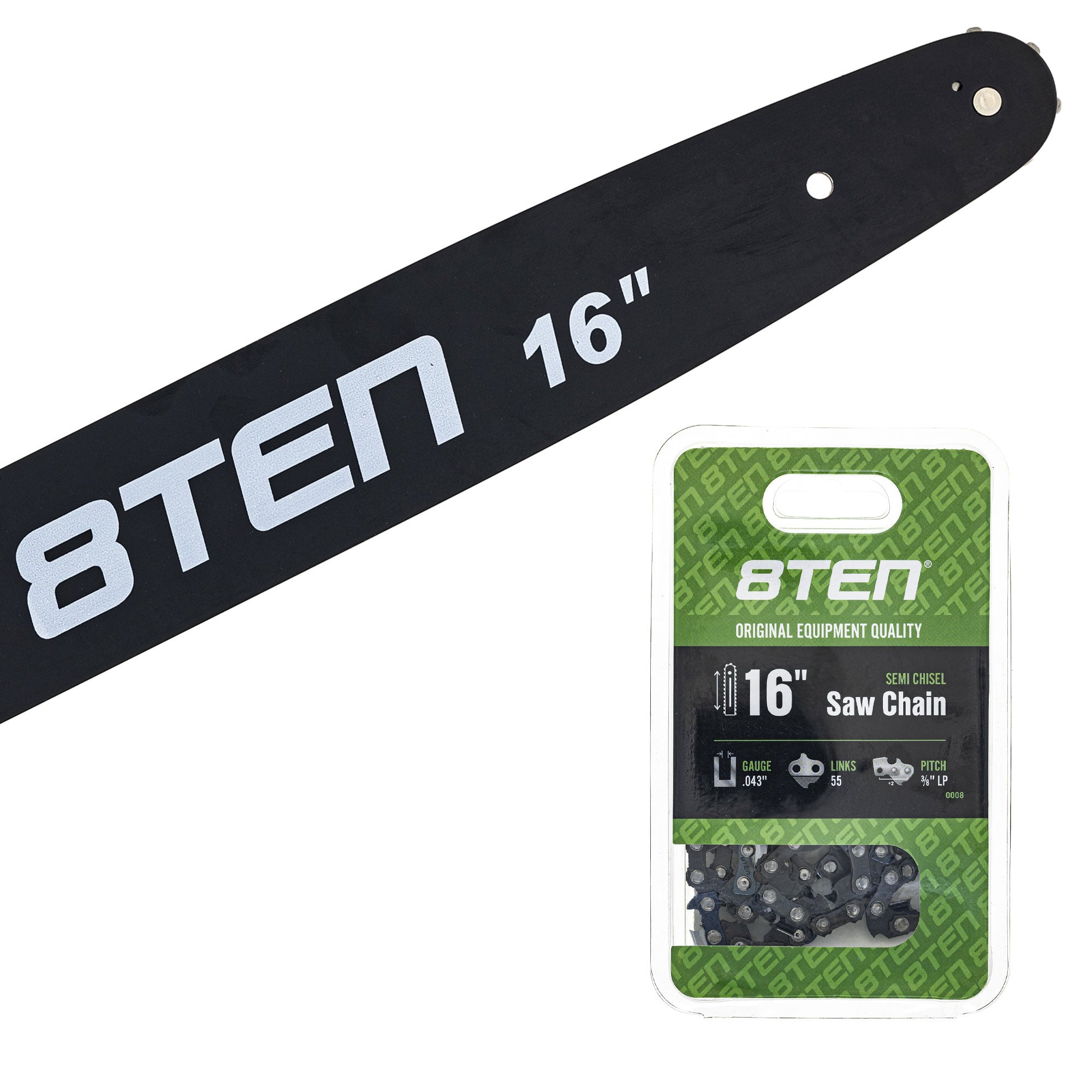 Chainsaw Bar & Chain Set 16 Inch for MSE MS HT E 8TEN MK1010229