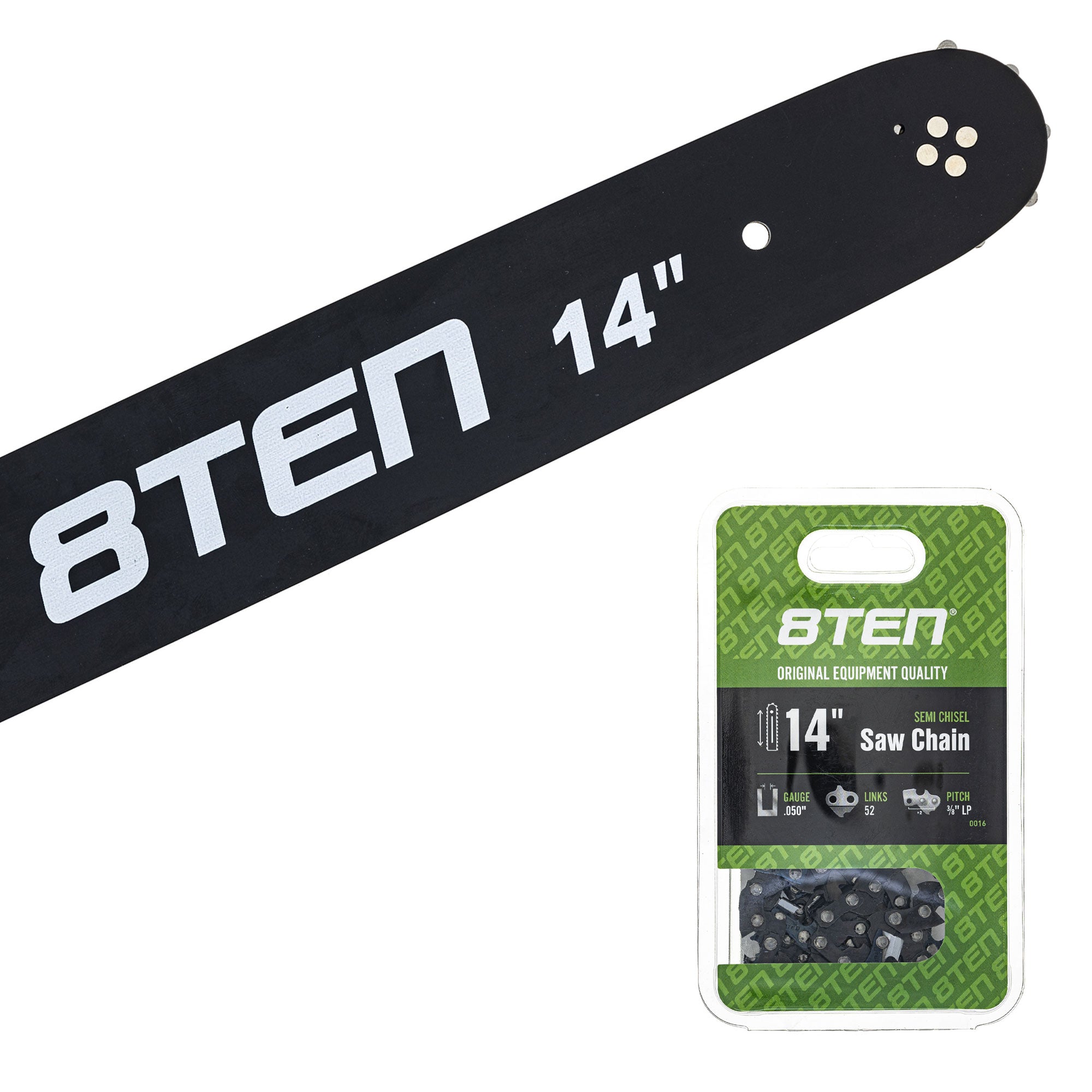 Chainsaw Bar & Chain Set 14 Inch for Pro P3816 P3416 P3314 8TEN MK1010235