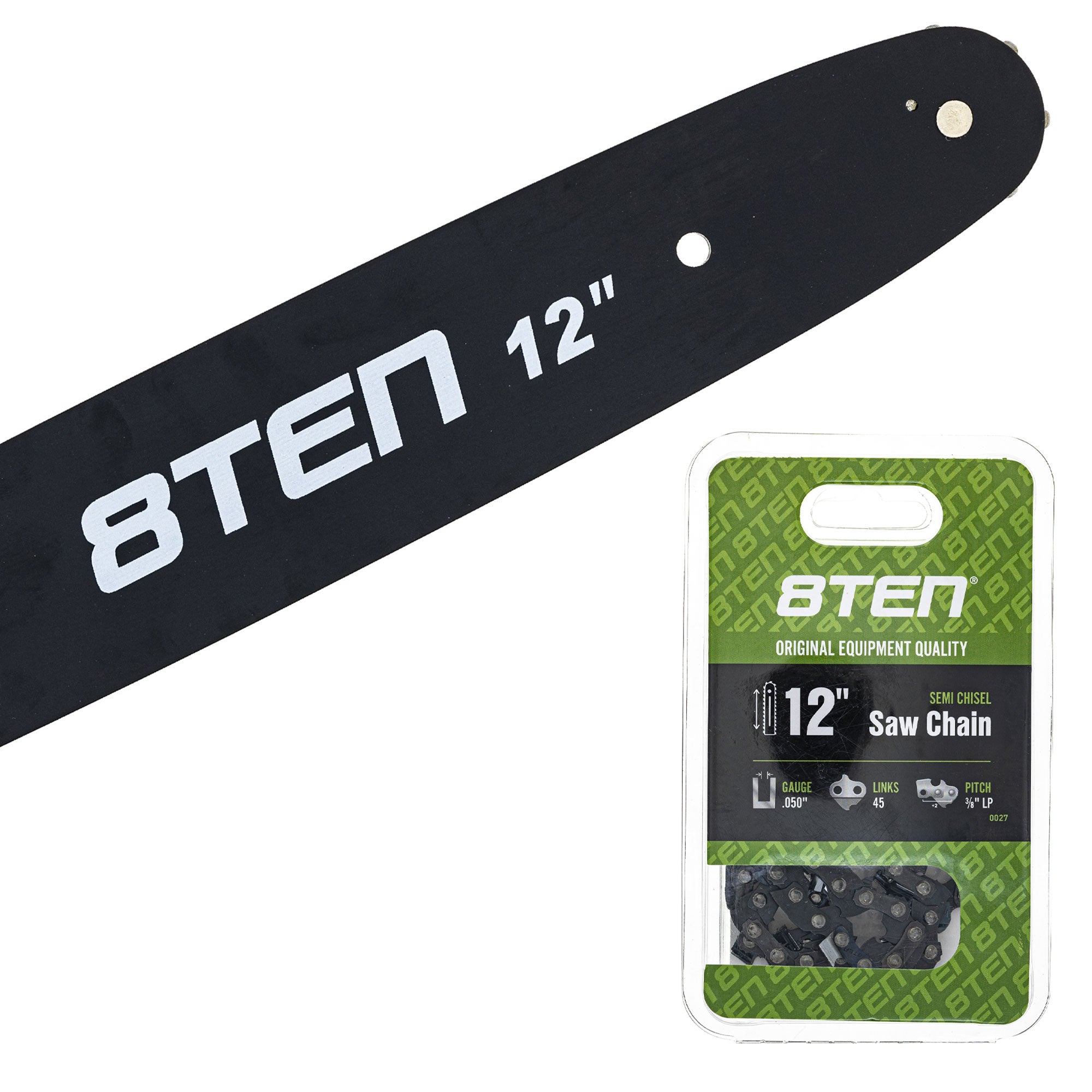 Chainsaw Bar & Chain Set 12 Inch for Pro Plus Patriot P4018 8TEN MK1010241
