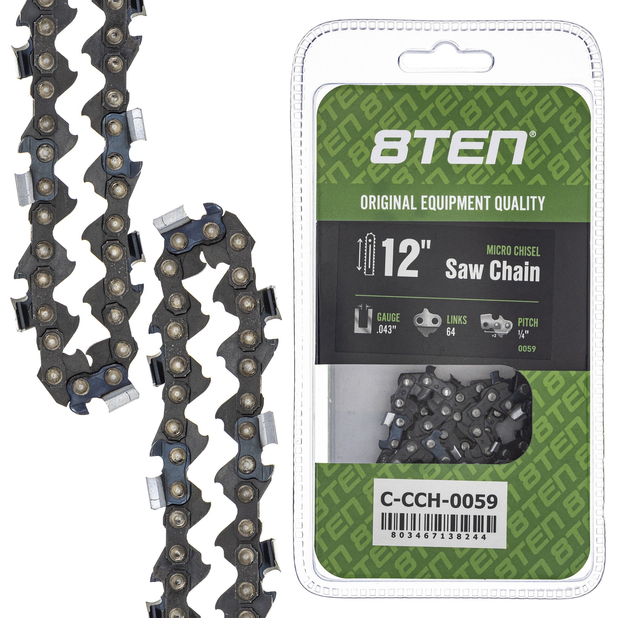8TEN MK1010258 Guide Bar & Chain for HT 12