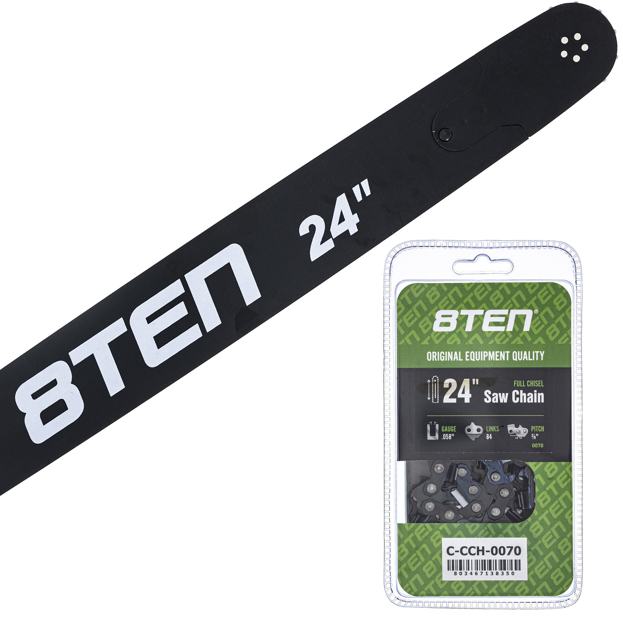 Chainsaw Bar & Chain Set 24 Inch for PS EA7900P EA7300P DCS7901 8TEN MK1010266