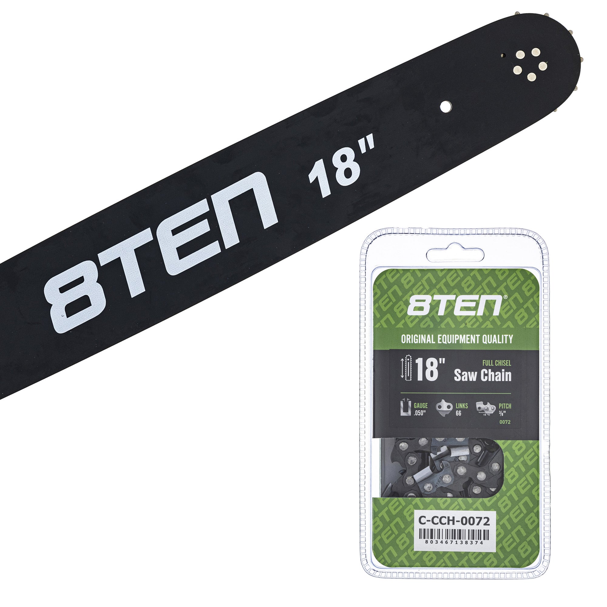 Chainsaw Bar & Chain Set 18 Inch for MS E 066 064 8TEN MK1010268