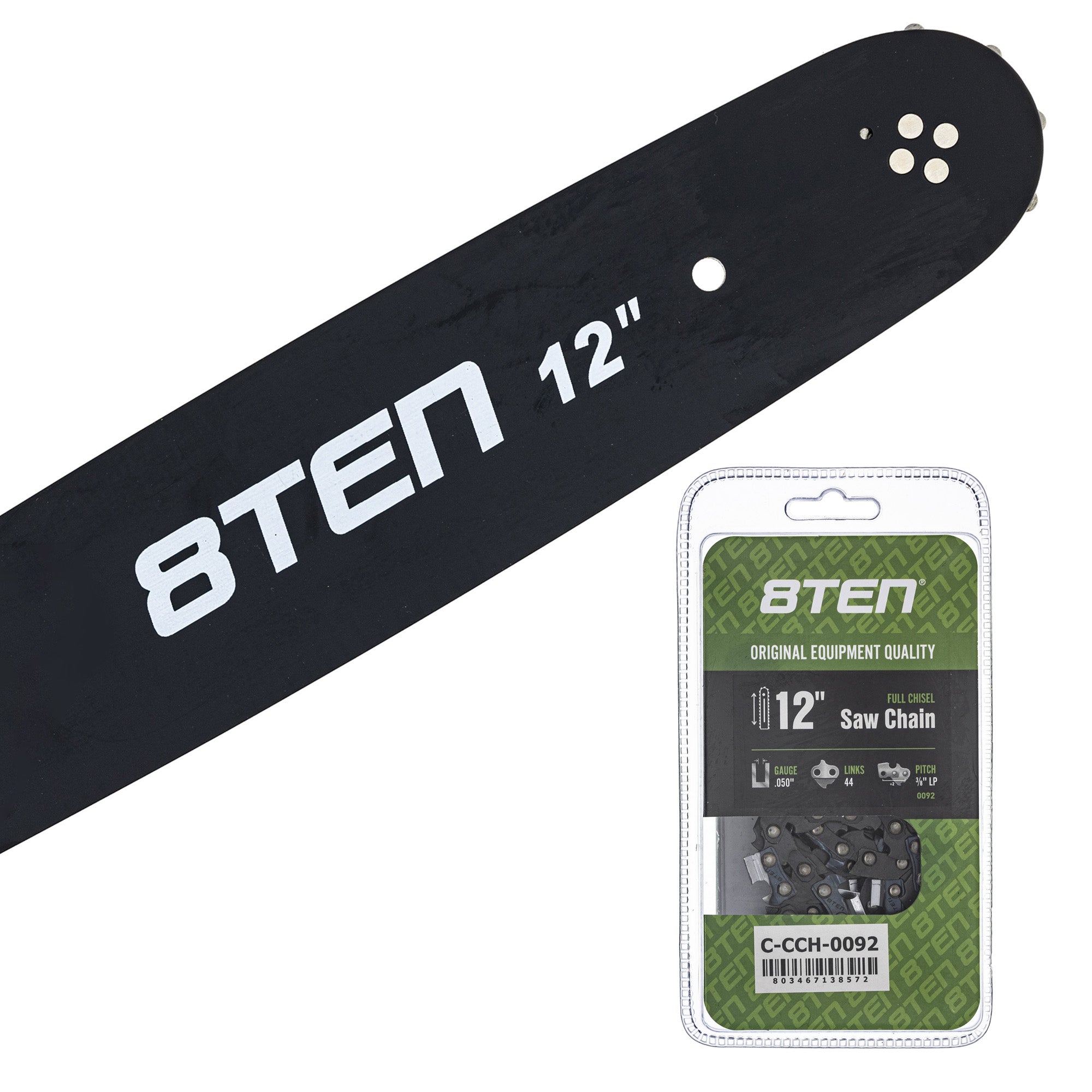 Chainsaw Bar & Chain Set 12 Inch for MSE MS HT E 8TEN MK1010284