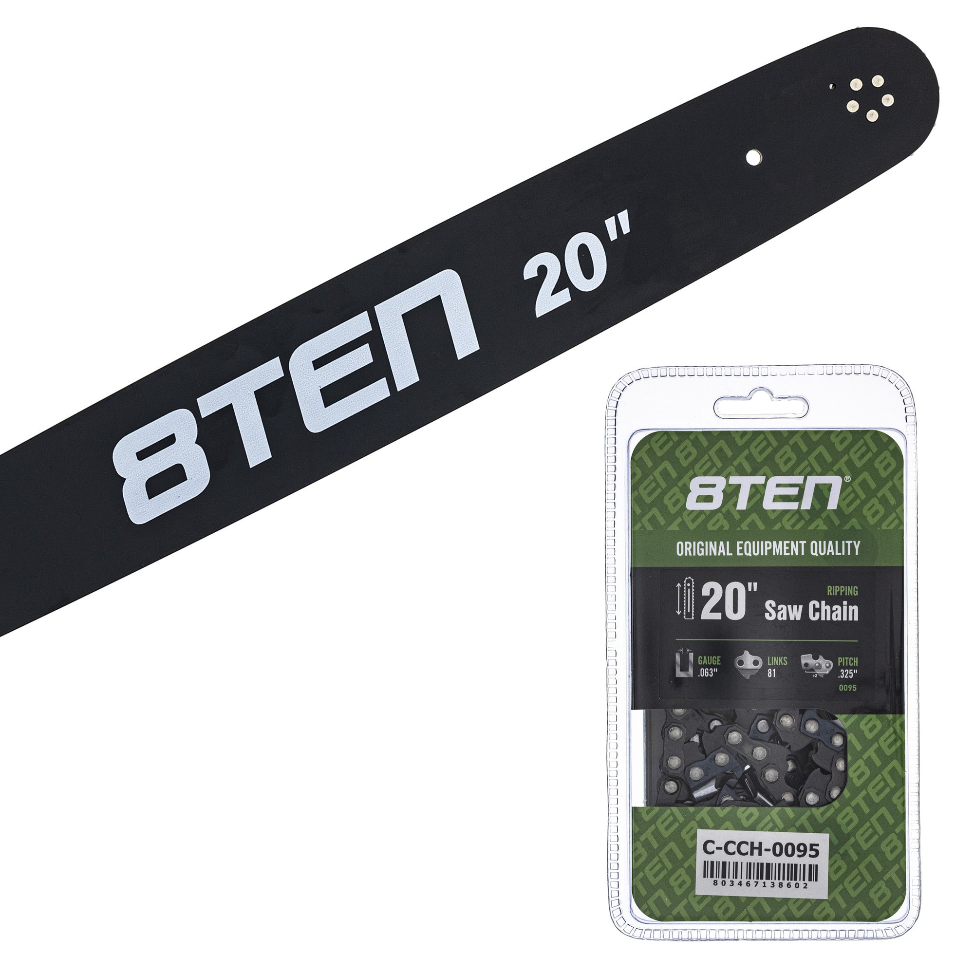 Chainsaw Bar & Chain Set 20 Inch for MS 040 039 036 8TEN MK1010287
