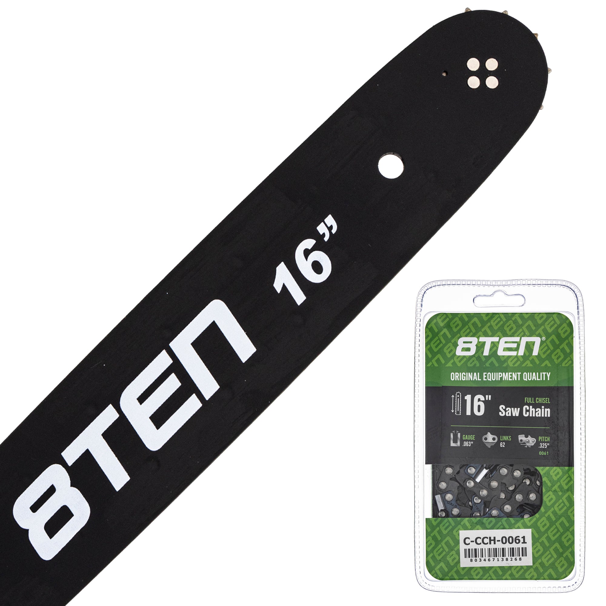 Chainsaw Bar & Chain Set 16 Inch for 25 021 8TEN MK1010289