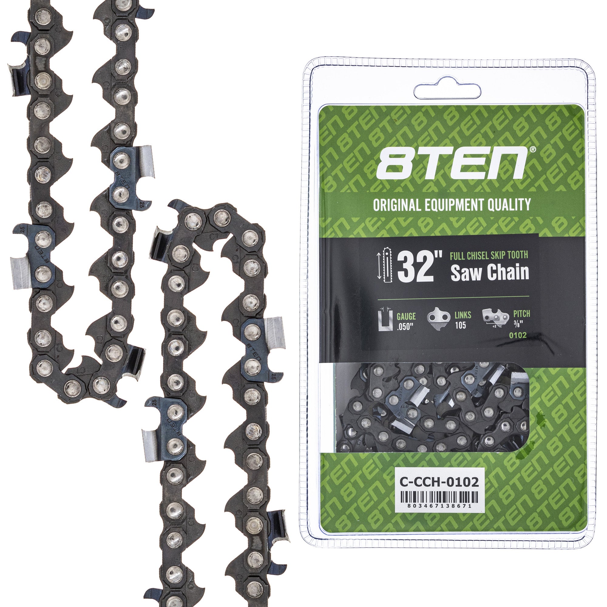 8TEN MK1010291 Guide Bar & Chain for PS CS-7310PW CS-7310P