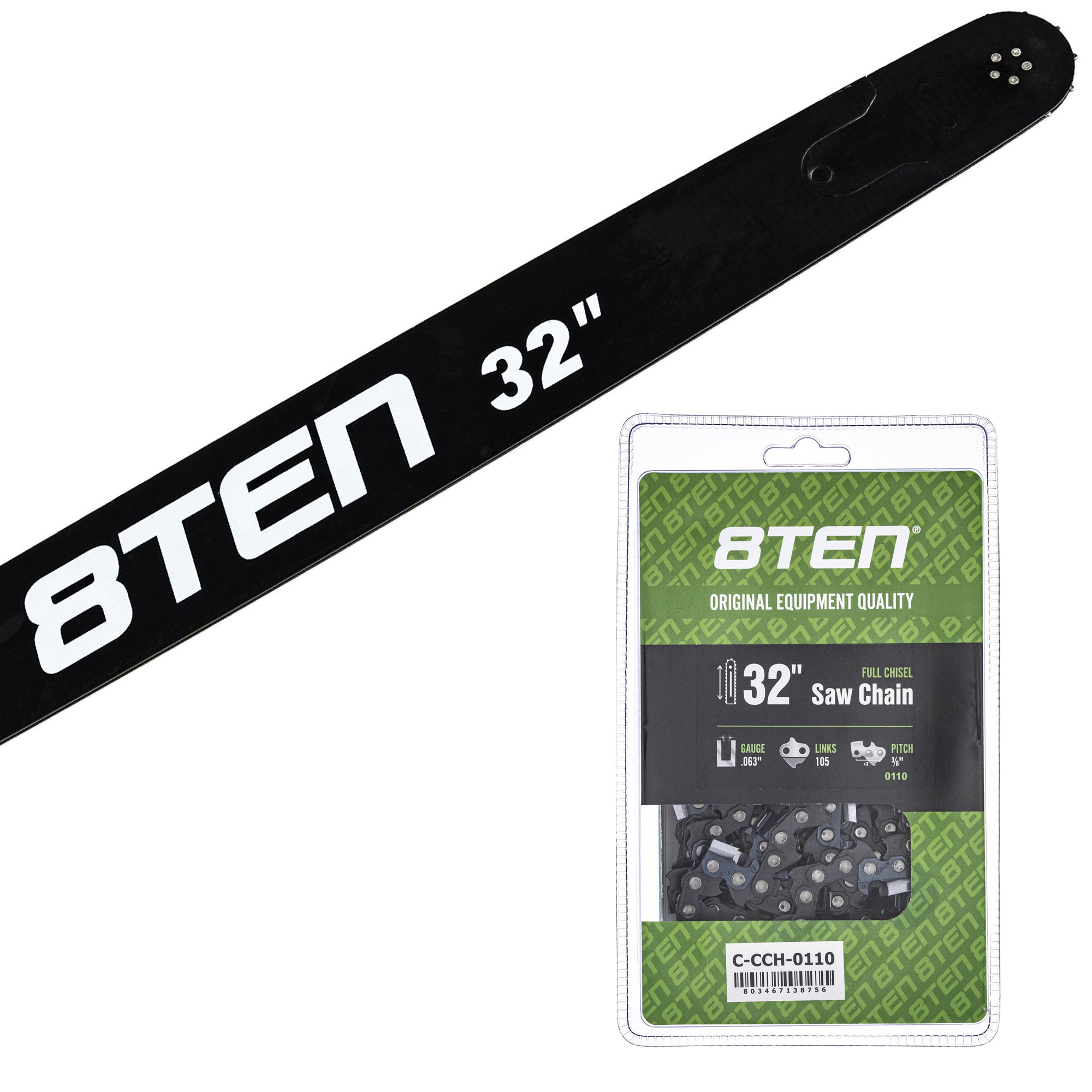 Chainsaw Bar & Chain Set 32 Inch for XL VI PS Pro 8TEN MK1010296