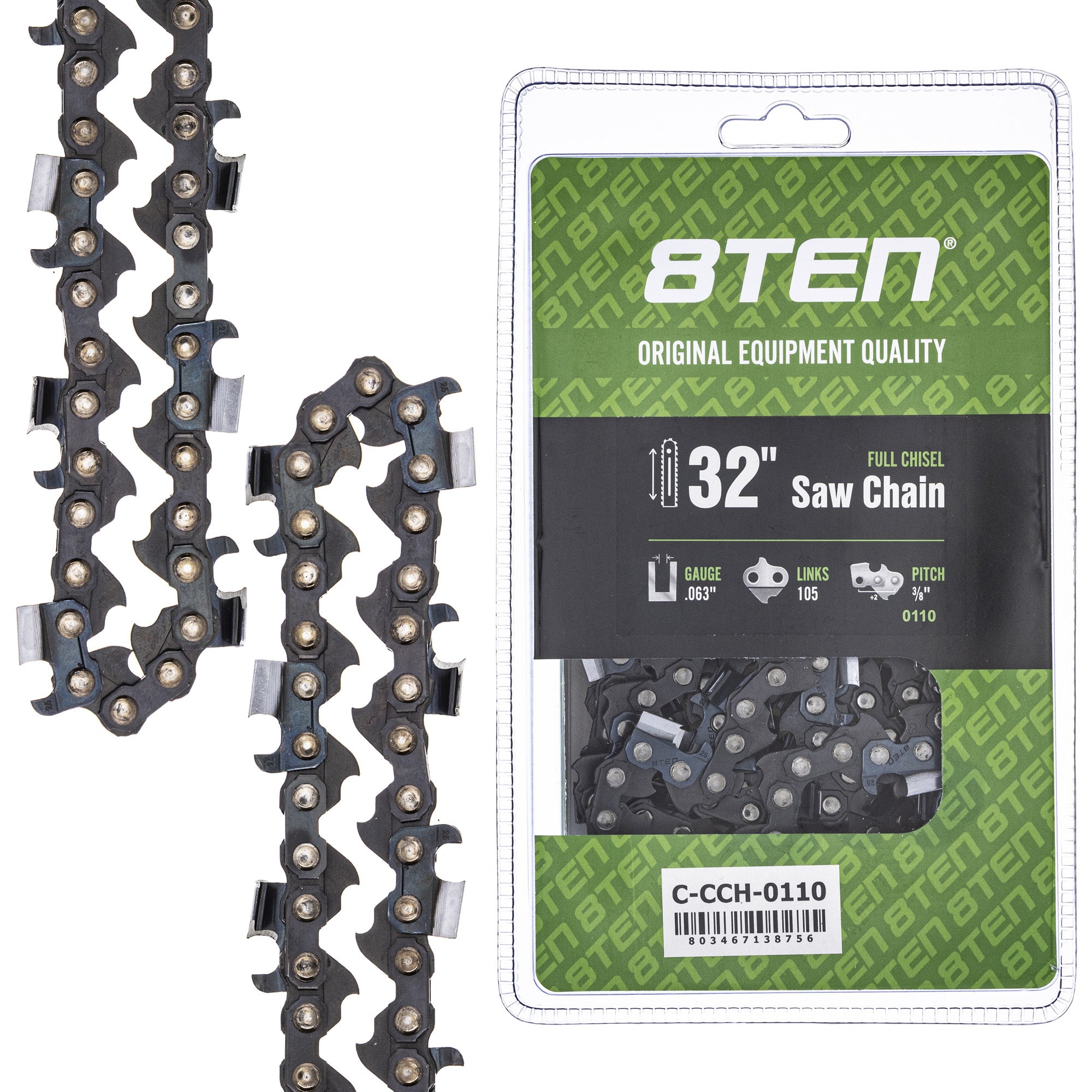 8TEN MK1010296 Guide Bar & Chain for XL VI PS Pro