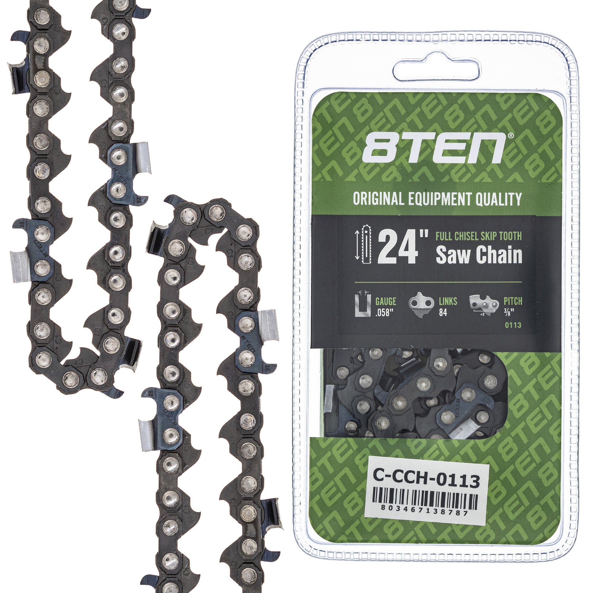 8TEN MK1010298 Guide Bar & Chain for PS EA7900P EA7300P DCS7901