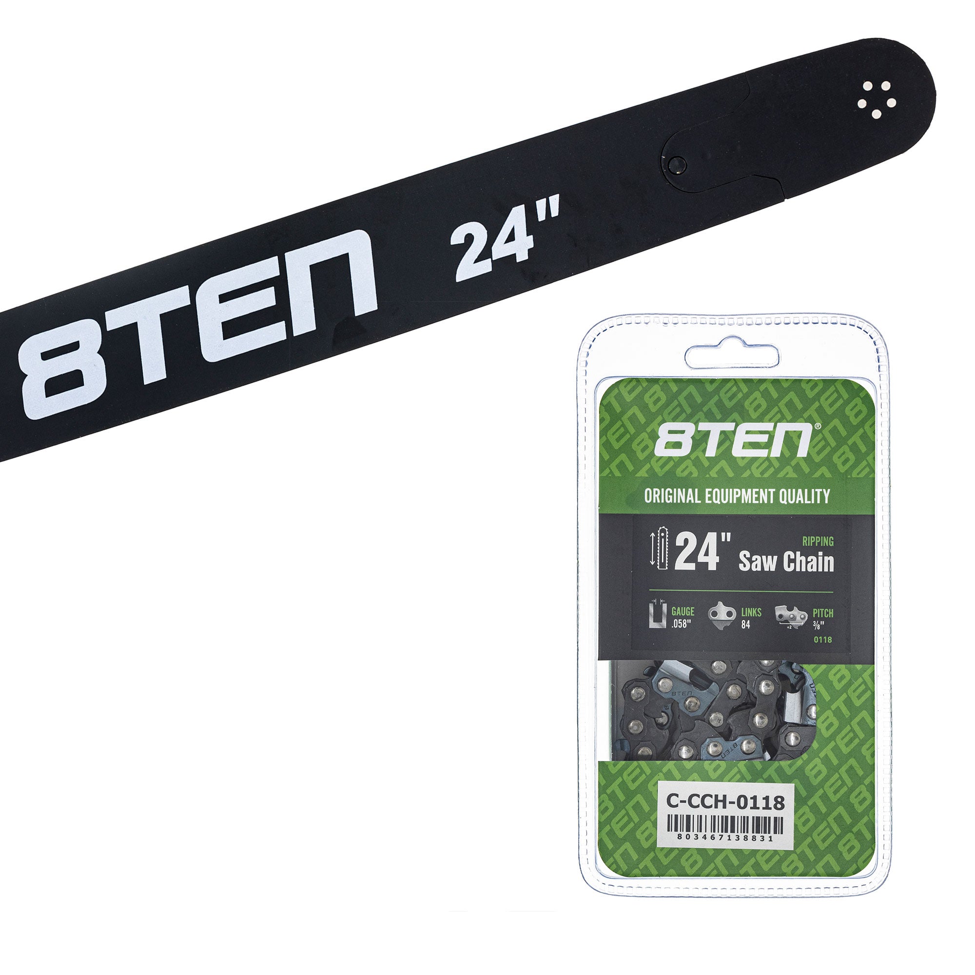 Chainsaw Bar & Chain Set 24 Inch for PS EA7900P EA7300P DCS7901 8TEN MK1010301