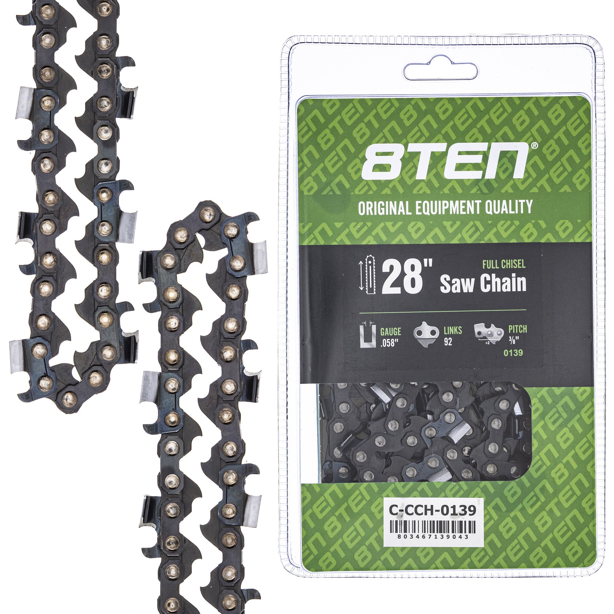 8TEN MK1010312 Guide Bar & Chain for