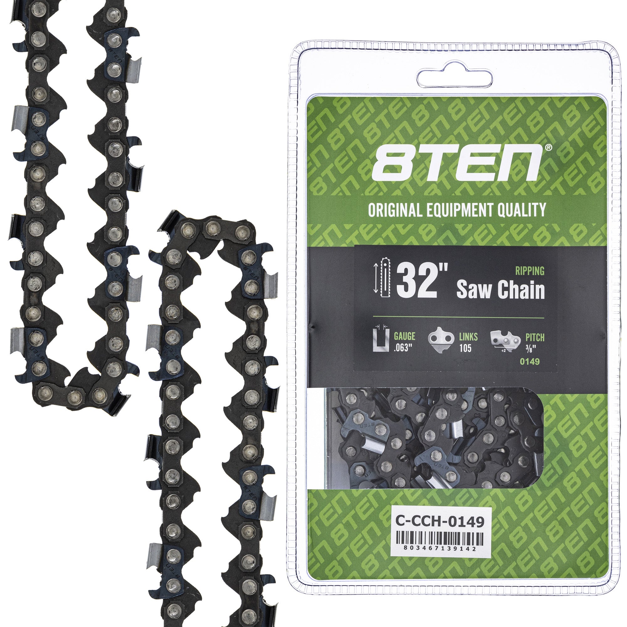 8TEN MK1010316 Guide Bar & Chain for XL VI PS DCS9010FL