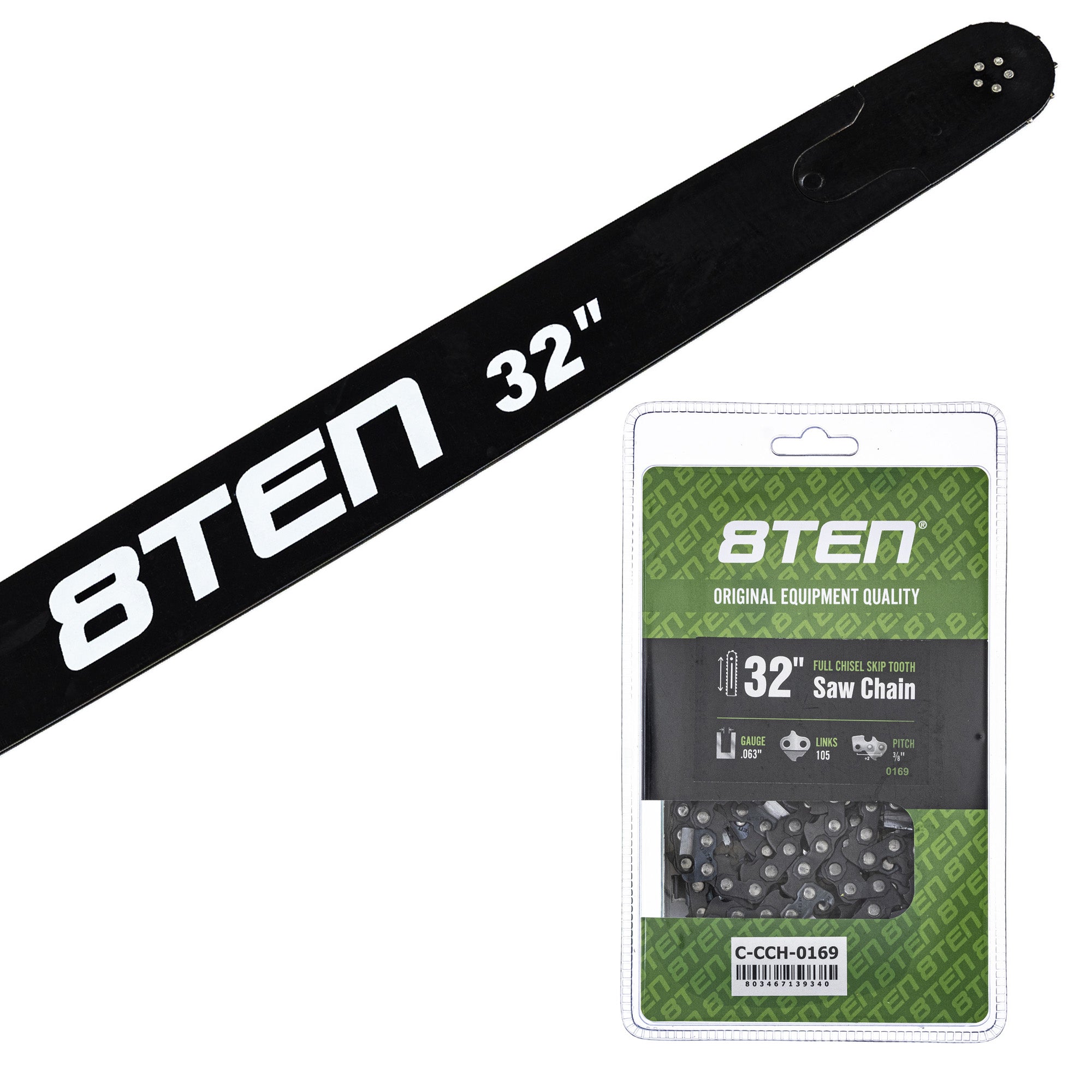 Chainsaw Bar & Chain Set 32 Inch for XL VI PS DCS9010FL 8TEN MK1010328