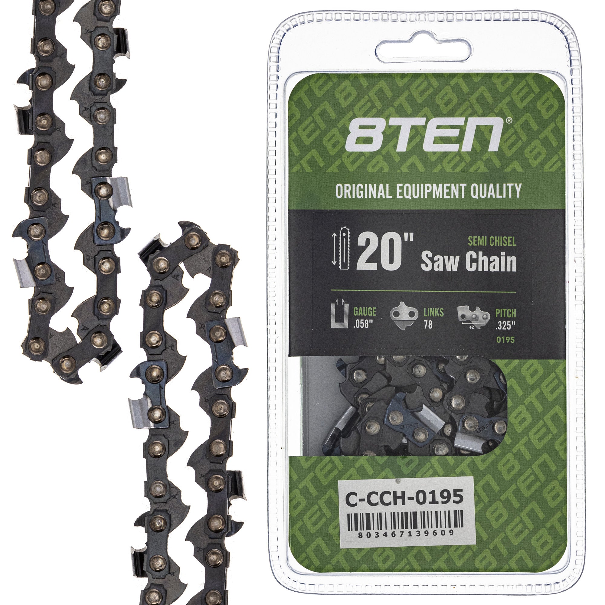 8TEN MK1010340 Guide Bar & Chain for PS