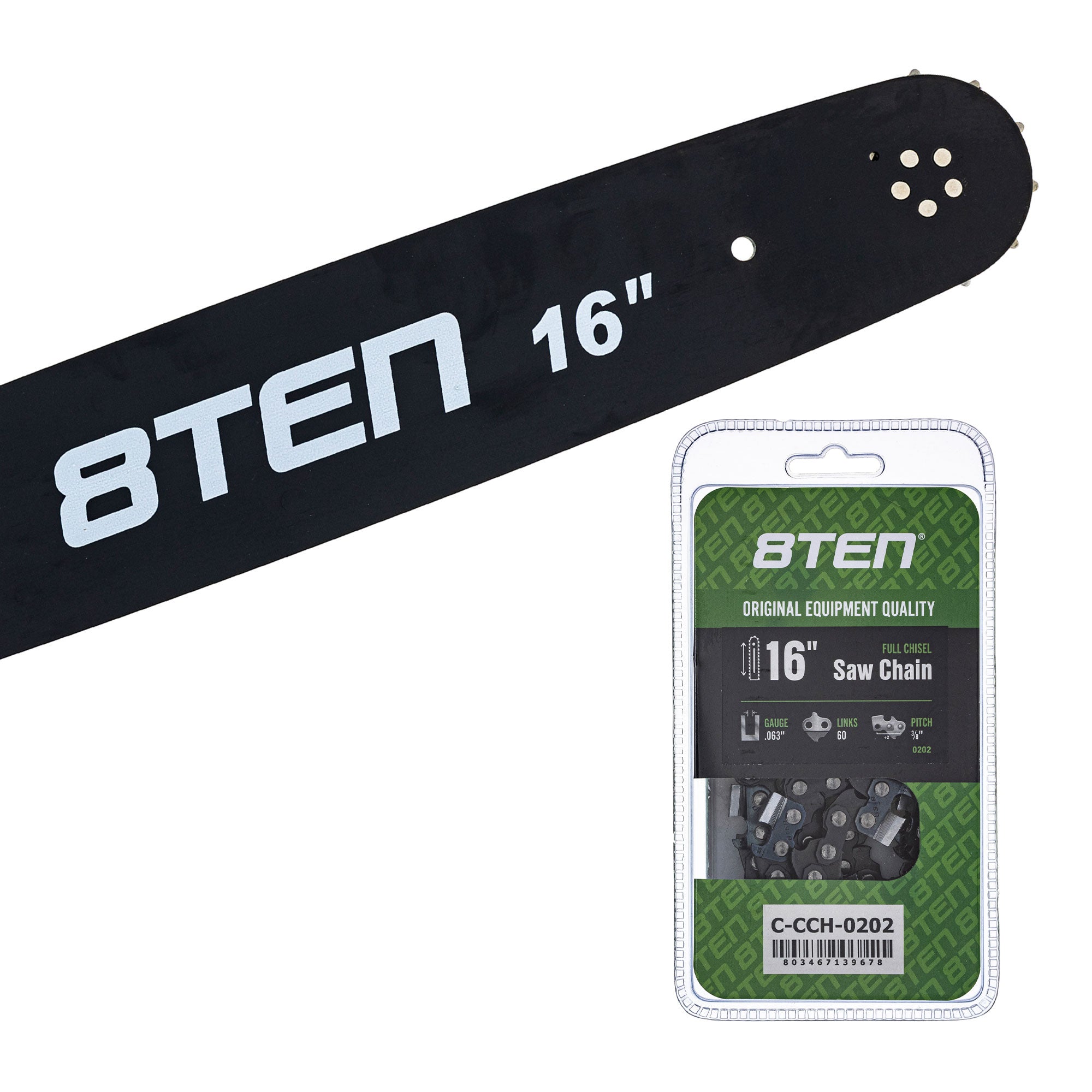 Chainsaw Bar & Chain Set 16 Inch for MSE MS E 066 8TEN MK1010344