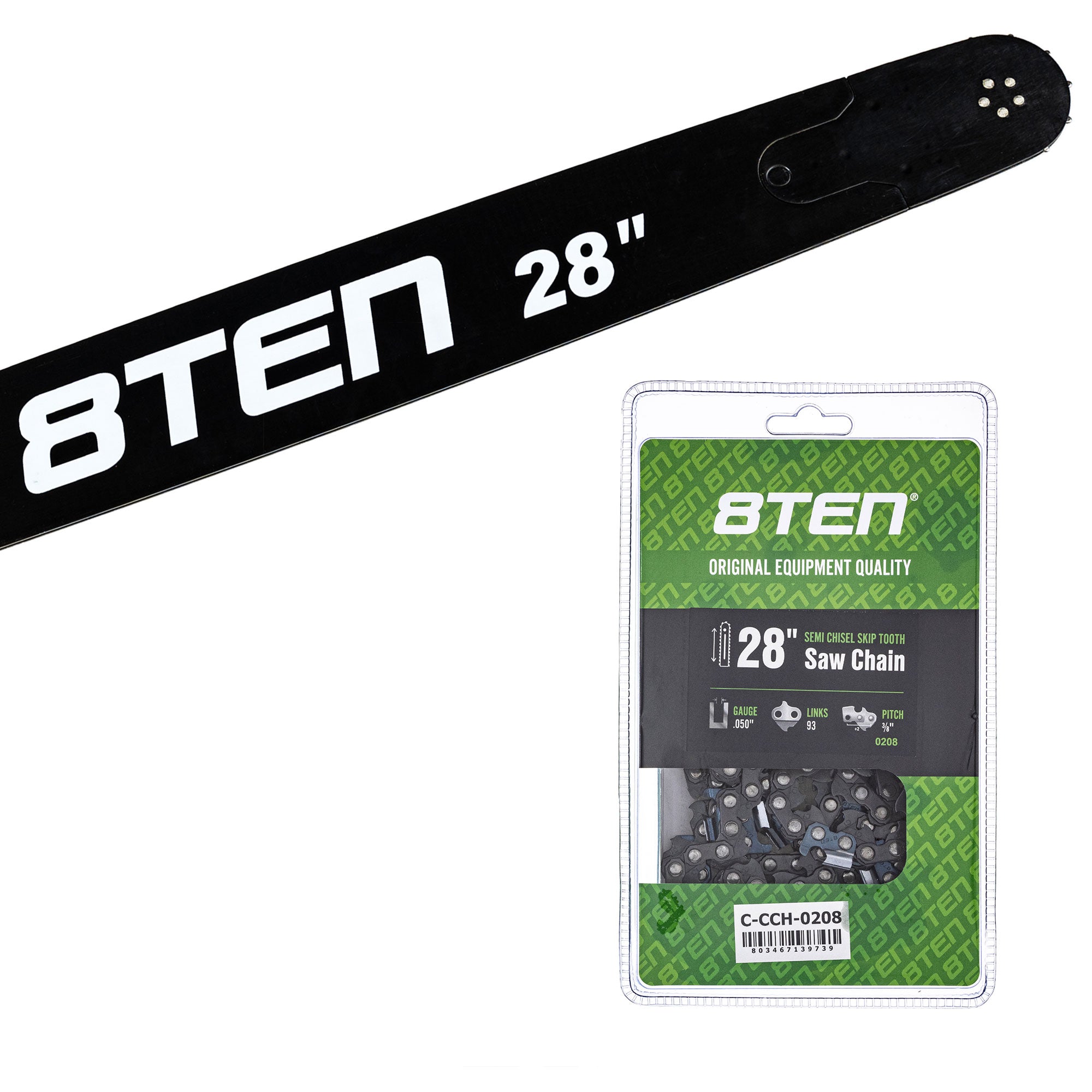 Chainsaw Bar & Chain Set 28 Inch for CS-7310PW CS-7310P 8TEN MK1010346