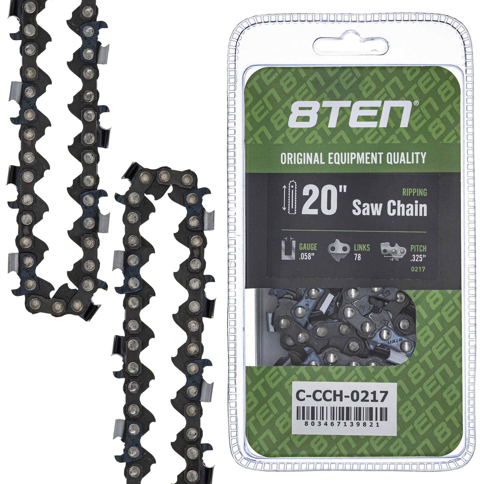 8TEN MK1010349 Guide Bar & Chain for PS EA6101P53G EA6100PREG