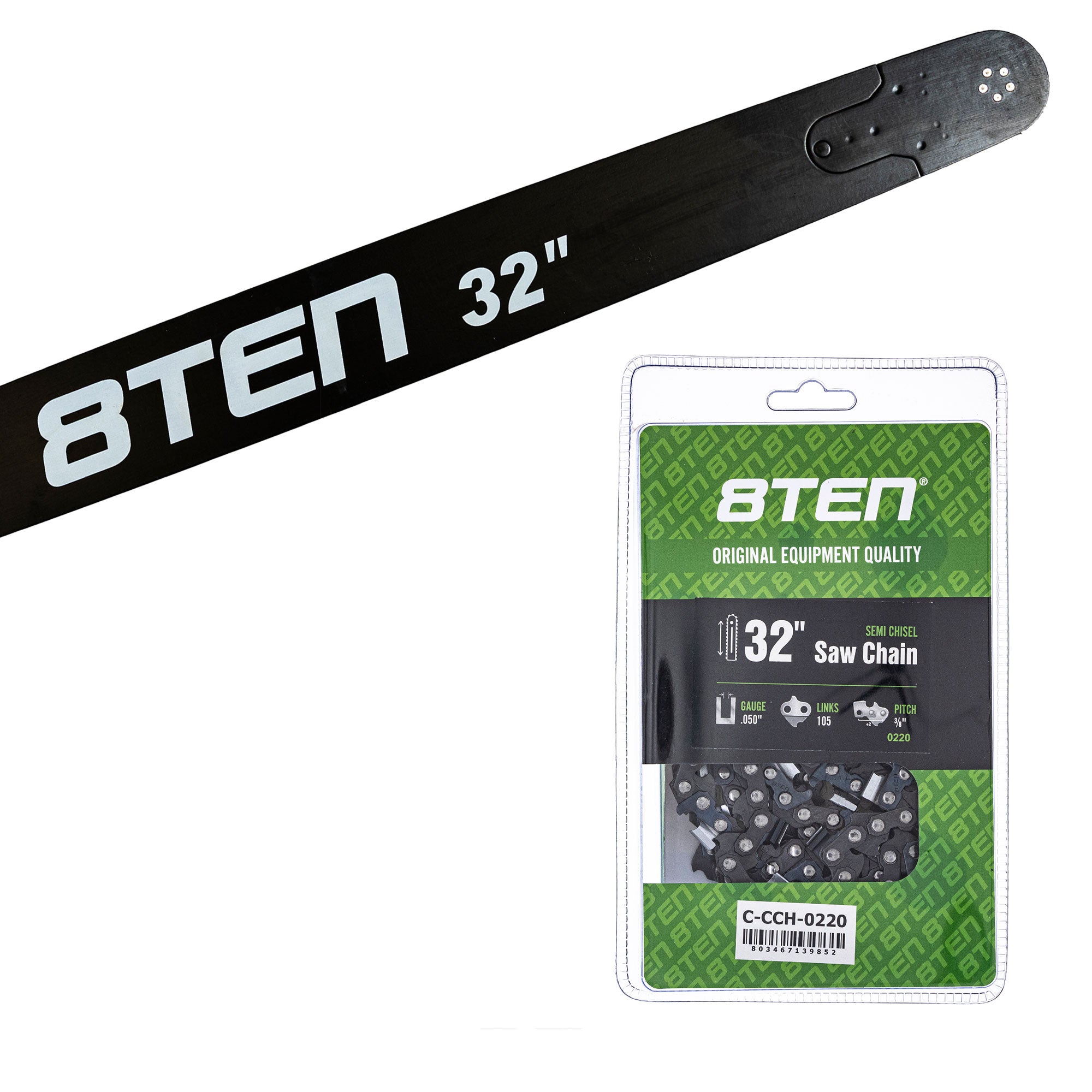 Chainsaw Bar & Chain Set 32 Inch for PS DCS7901 DCS7301 DCS6421 8TEN MK1010351