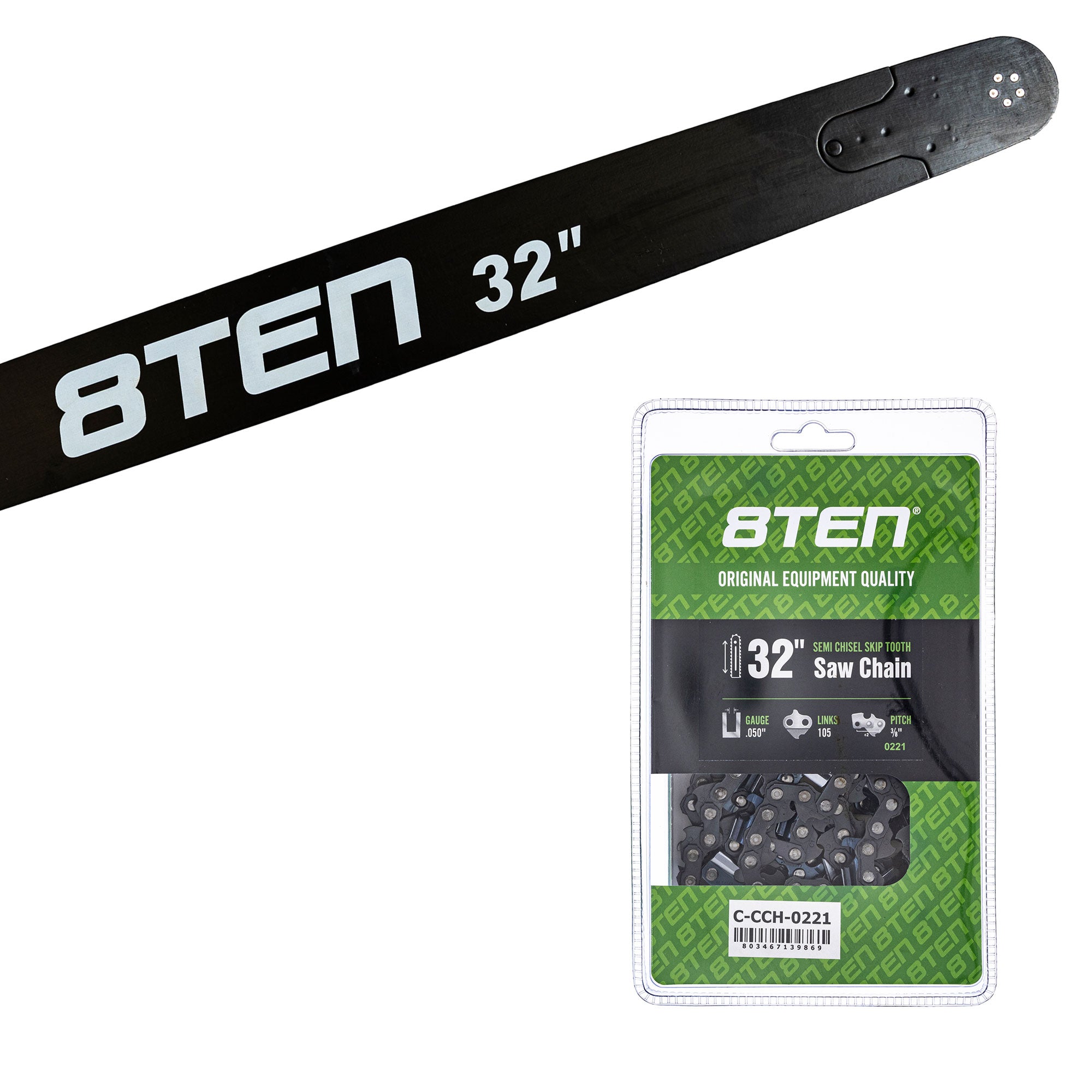 Chainsaw Bar & Chain Set 32 Inch For Dolmar Echo | 8TEN