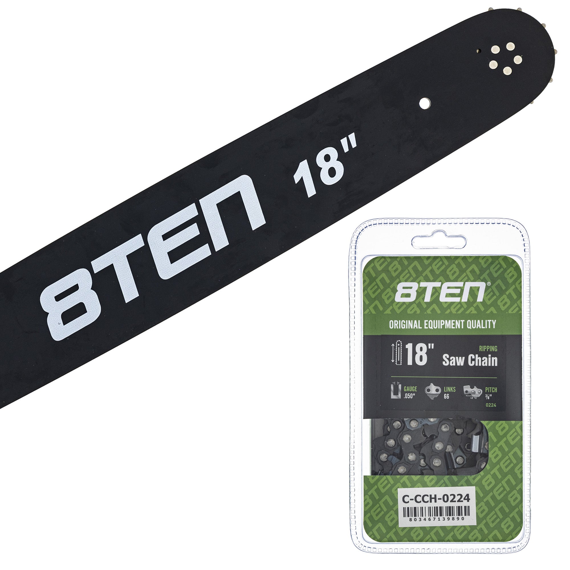 Chainsaw Bar & Chain Set 18 Inch for MS E 066 064 8TEN MK1010353