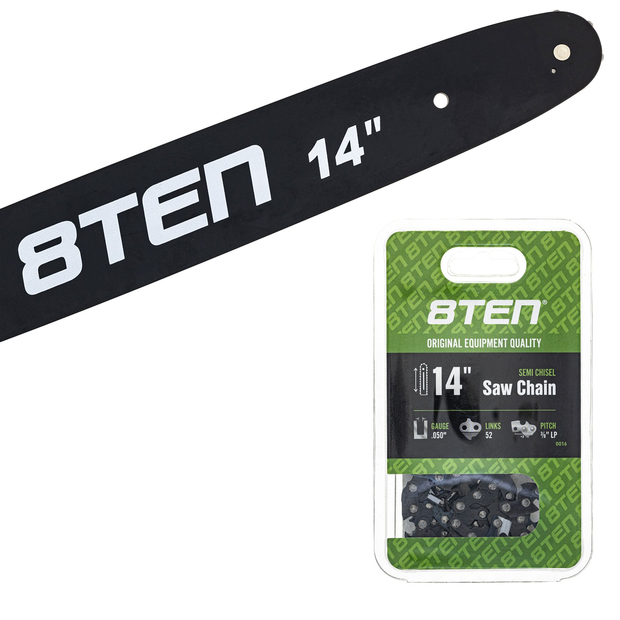 Chainsaw Bar & Chain Set 14 Inch for Pro P3816 P3416 P3314 8TEN MK1010359