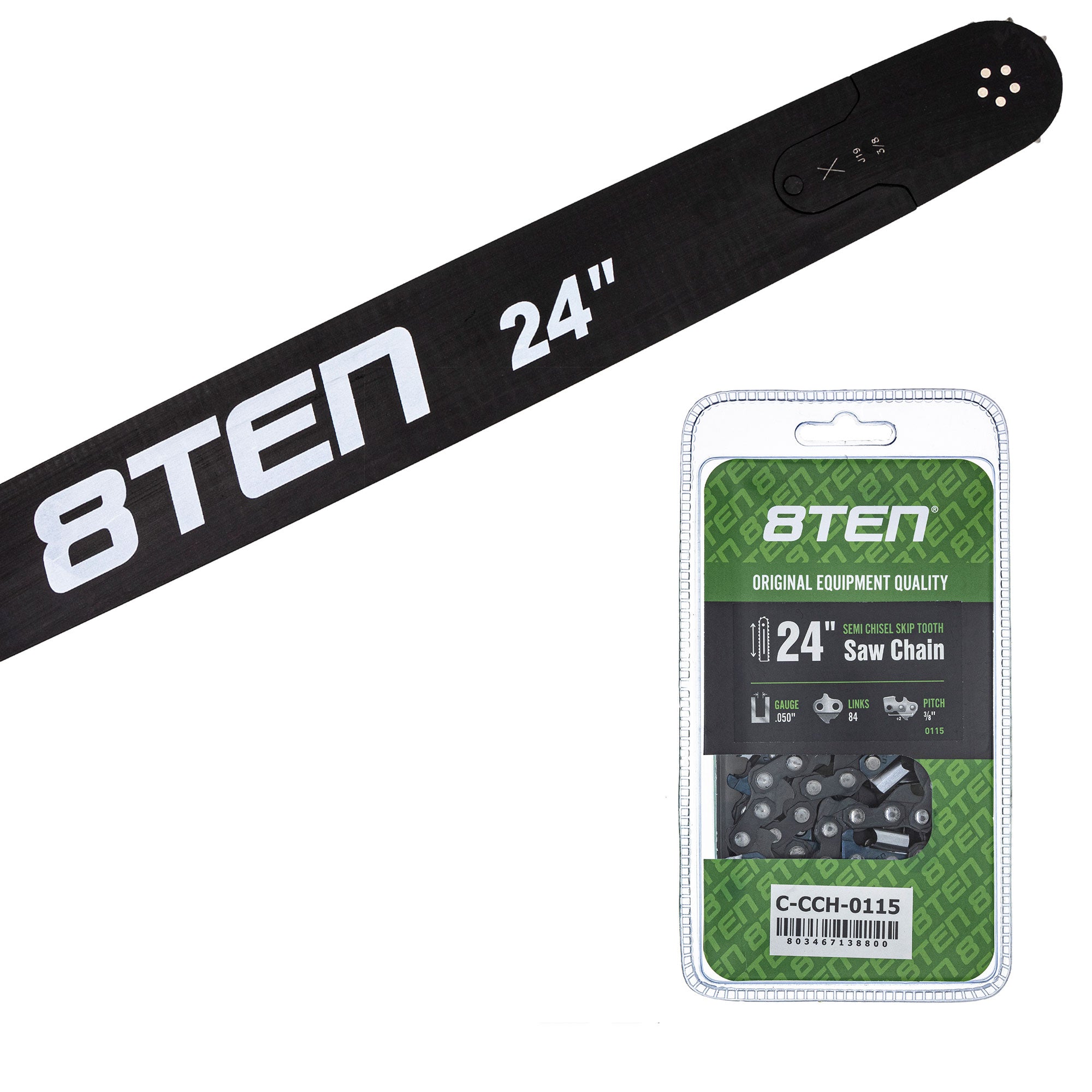 Chainsaw Bar & Chain Set 24 Inch for 575 8TEN MK1010362