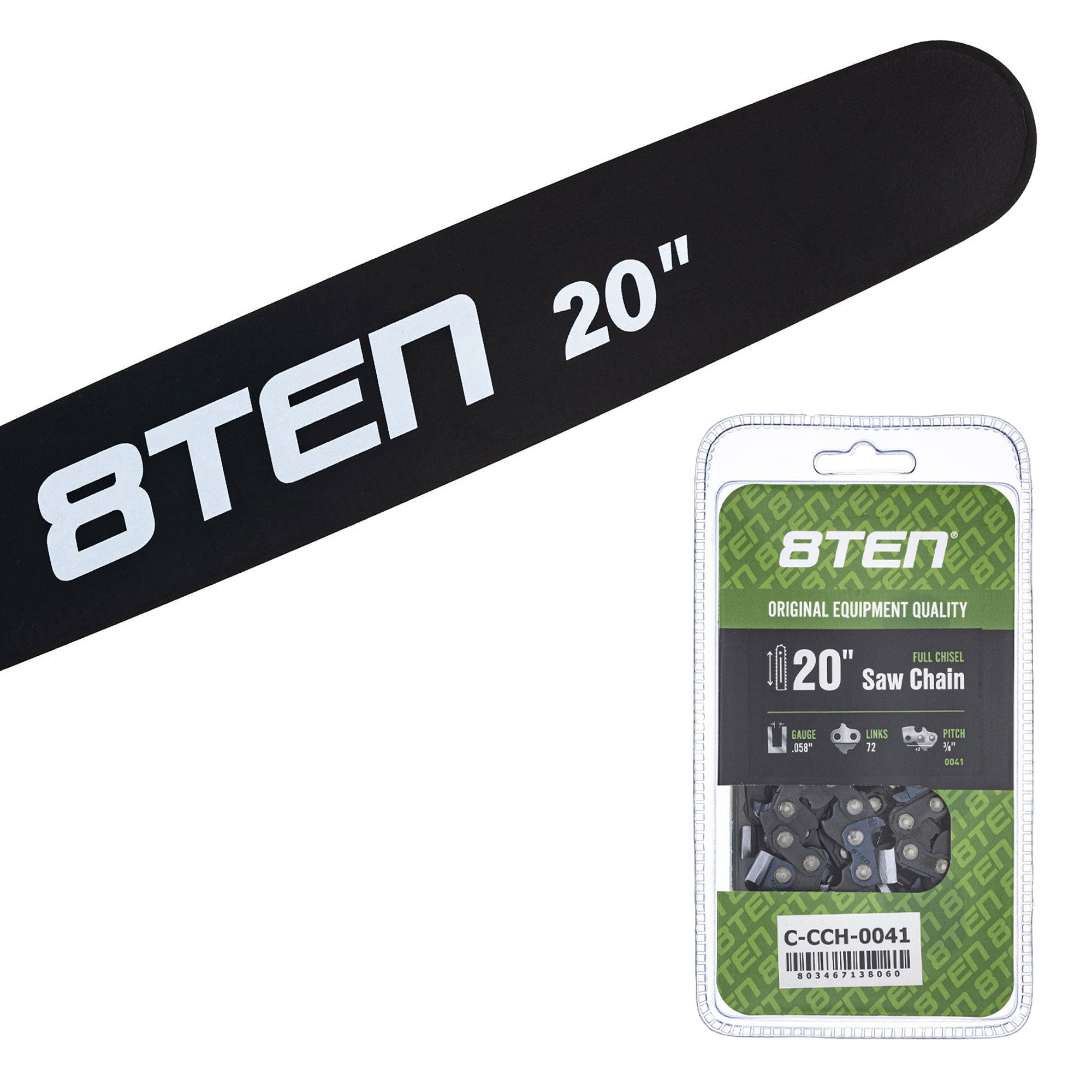 Chainsaw Bar & Chain Set 20 Inch for EA7900P EA7300P DCS7901 DCS7301 8TEN MK1010371