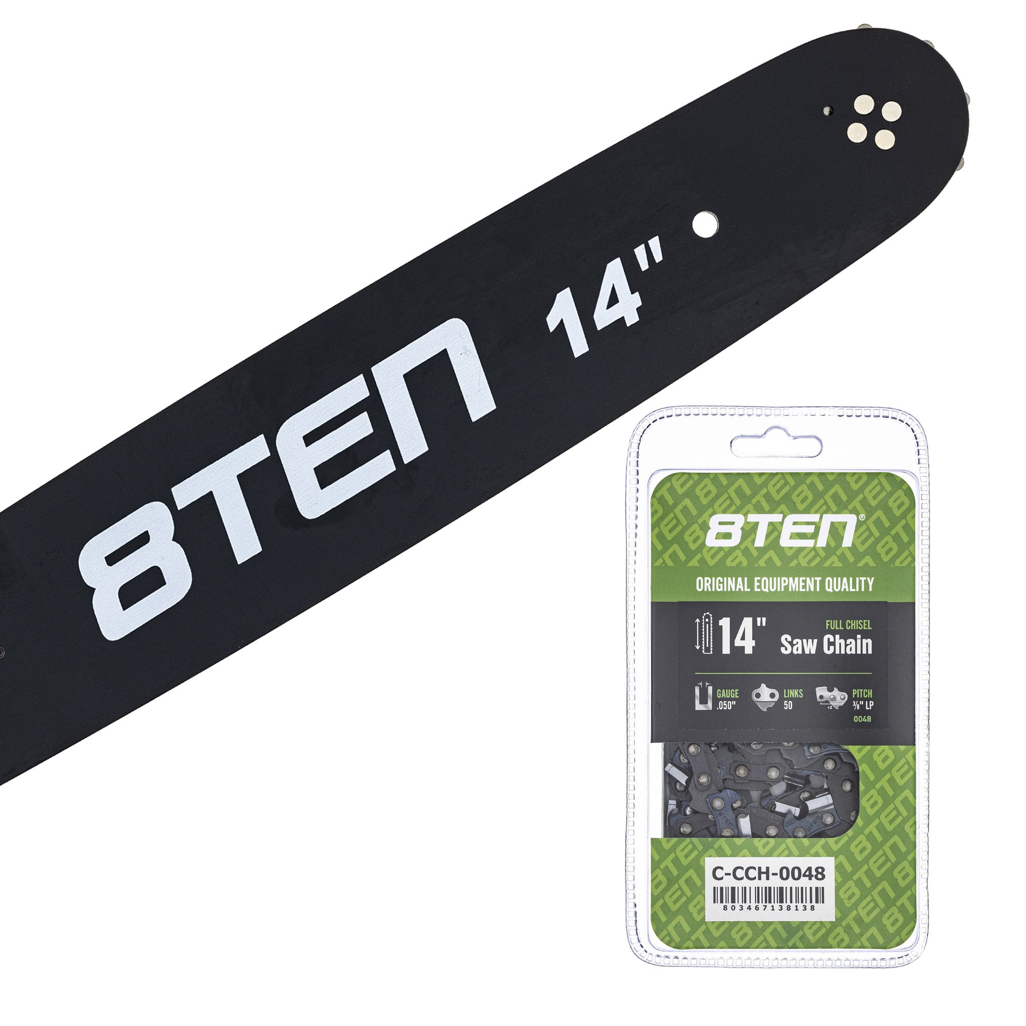 Chainsaw Bar & Chain Set 14 Inch for MSE MS HT E 8TEN MK1010373