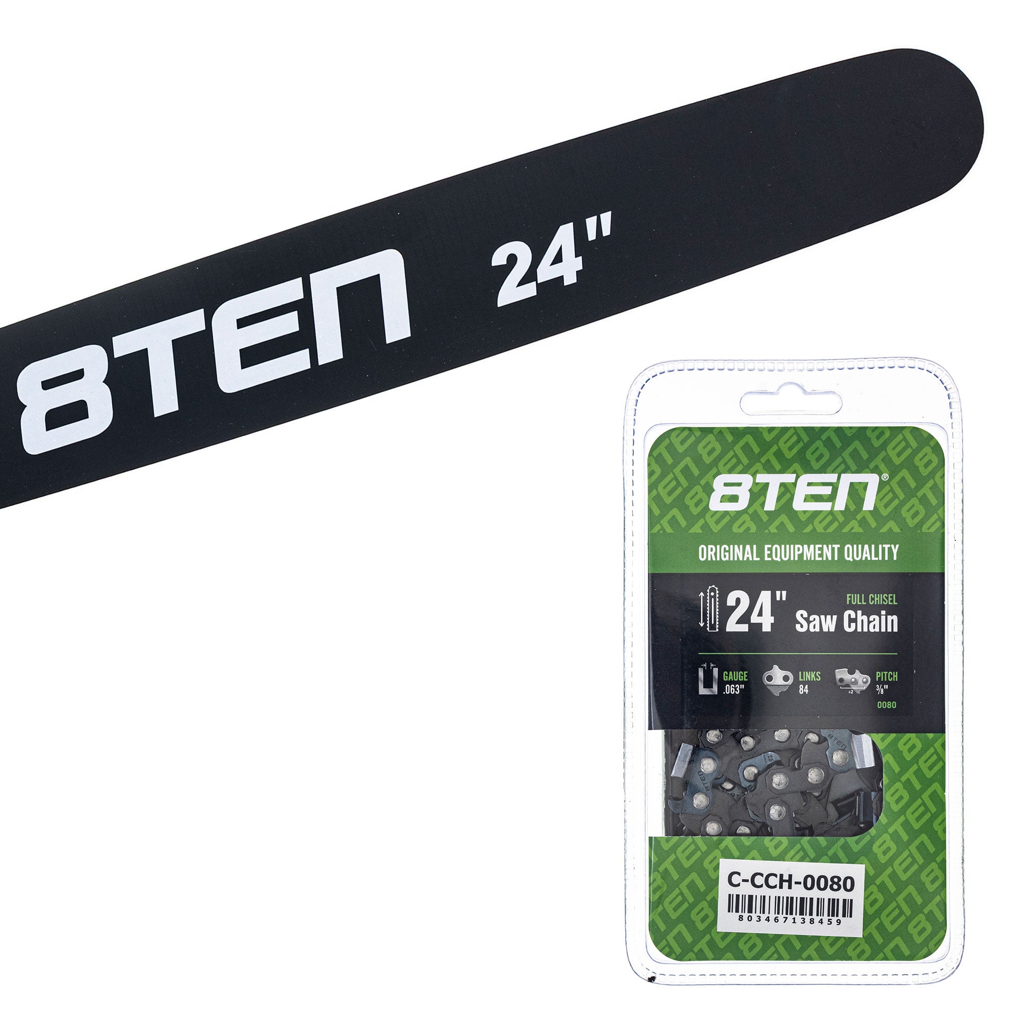 Chainsaw Bar & Chain Set 24 Inch for PS EA7900P EA7300P DCS7901 8TEN MK1010381