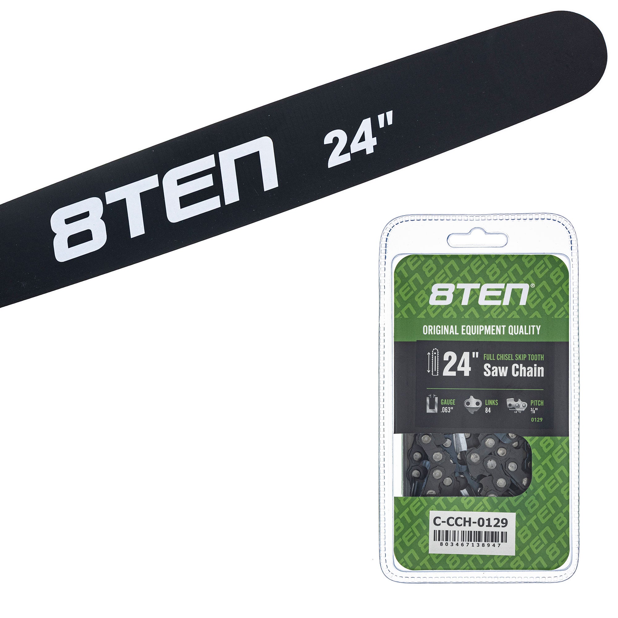 Chainsaw Bar & Chain Set 24 Inch for PS EA7900P EA7300P DCS7901 8TEN MK1010393